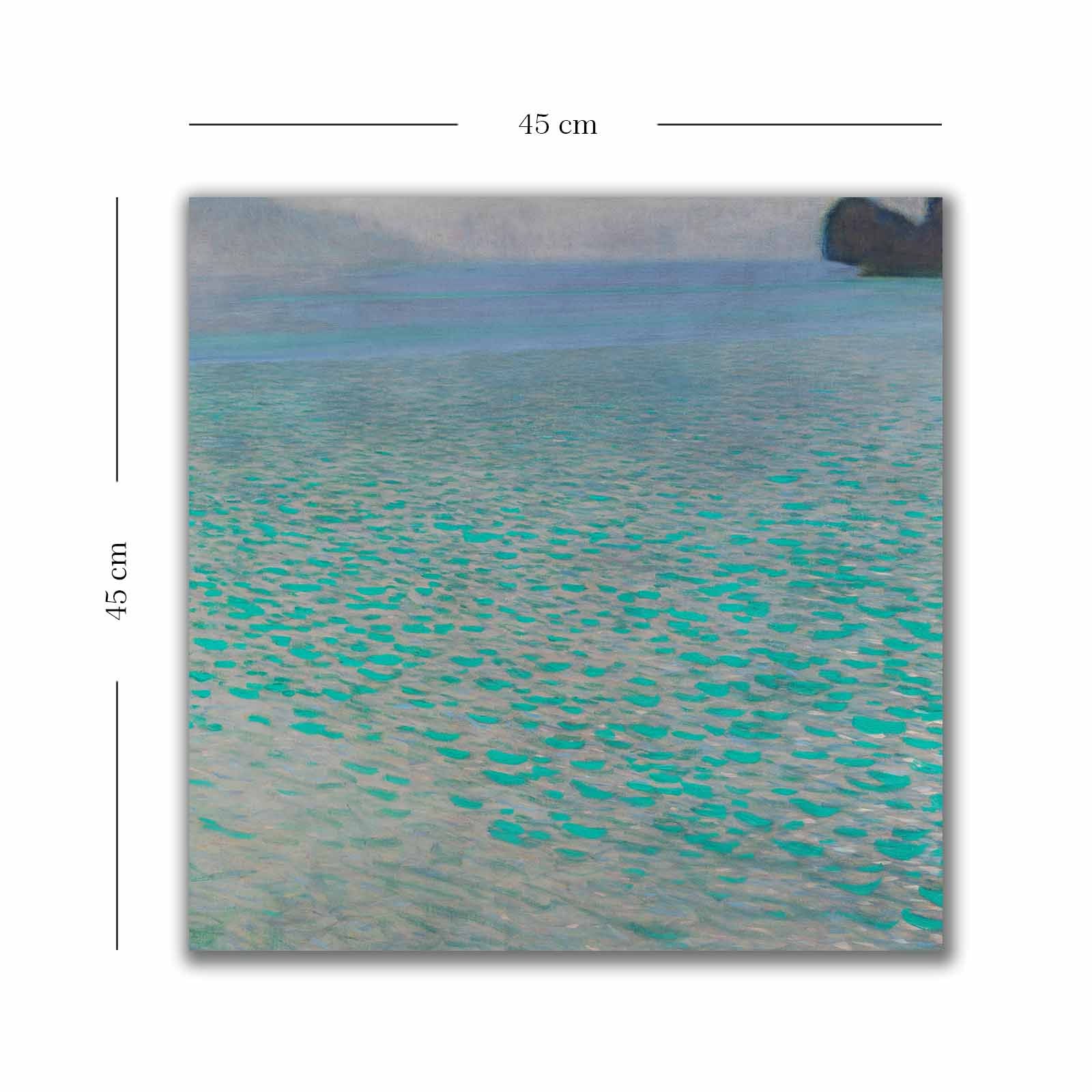 Quadro Decorativo em Tela 45x45cm - Moldura de Madeira Premium - Arte Multicolor para Decoração de Interiores