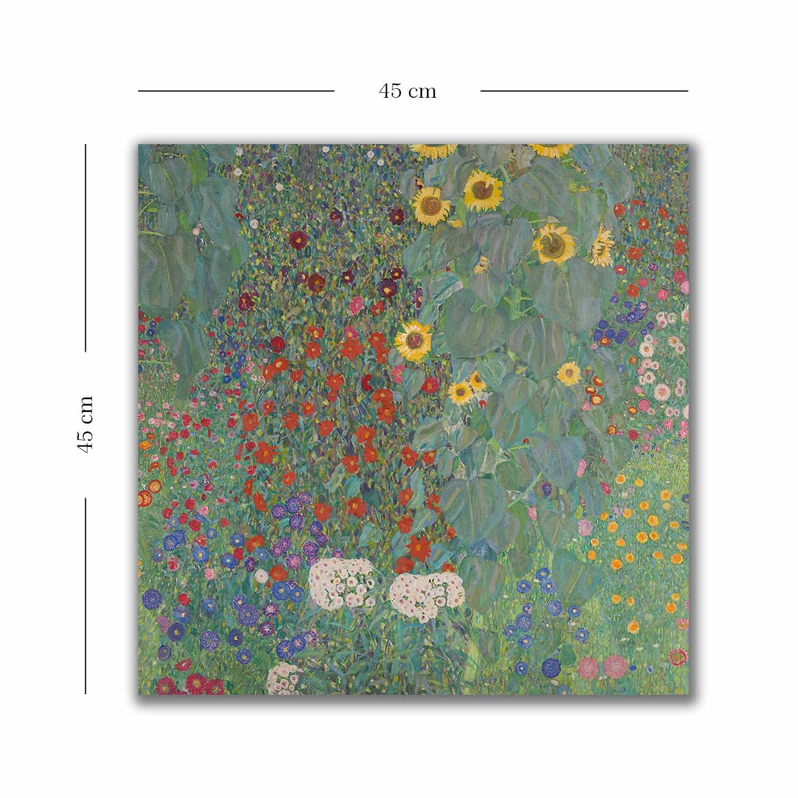 Quadro Decorativo em Tela 45x45cm - Moldura de Madeira Premium - Arte Multicolor para Decoração de Interiores