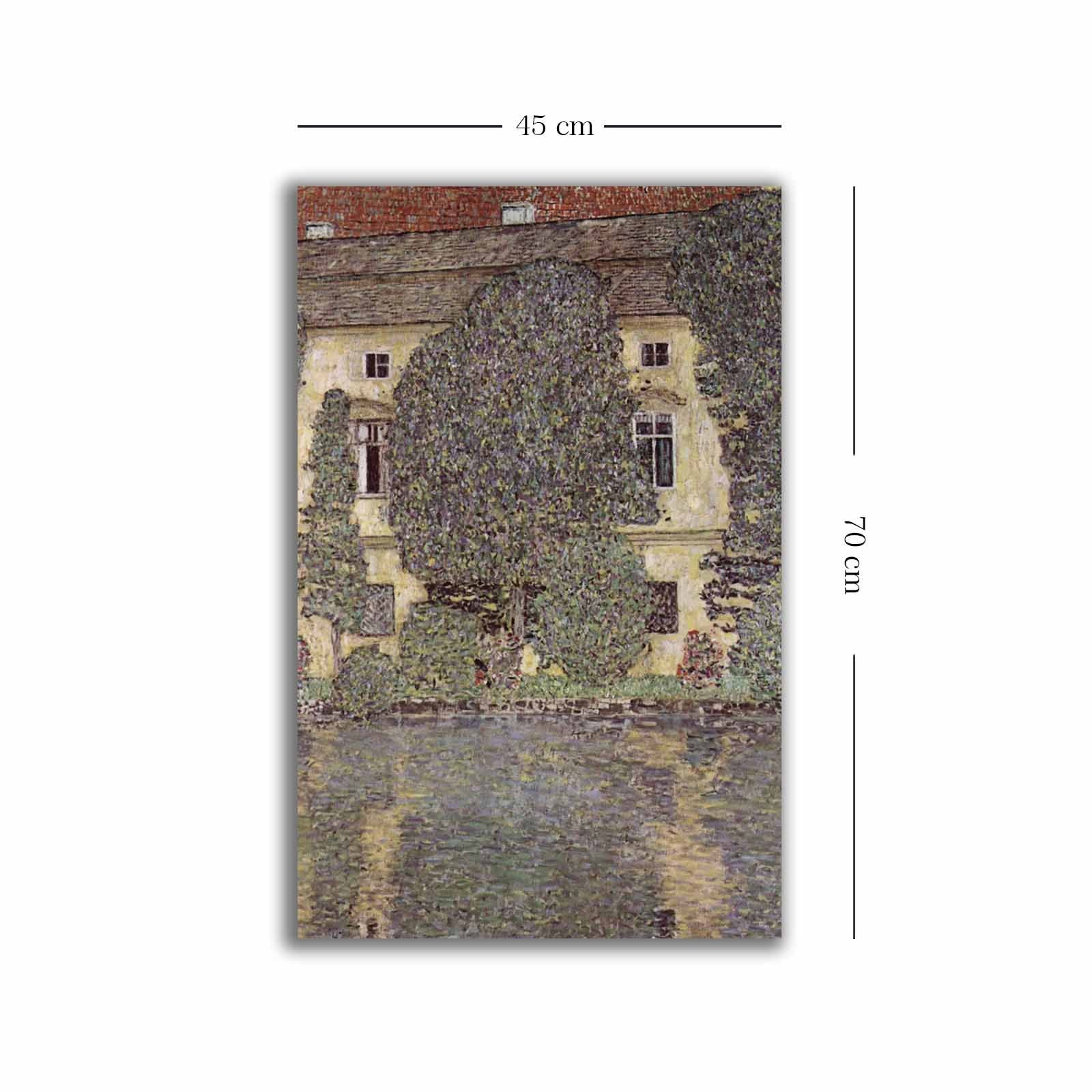 Quadro Decorativo em Tela Multicolor 45x70cm com Moldura de Madeira - Arte Premium para Decoração de Interiores