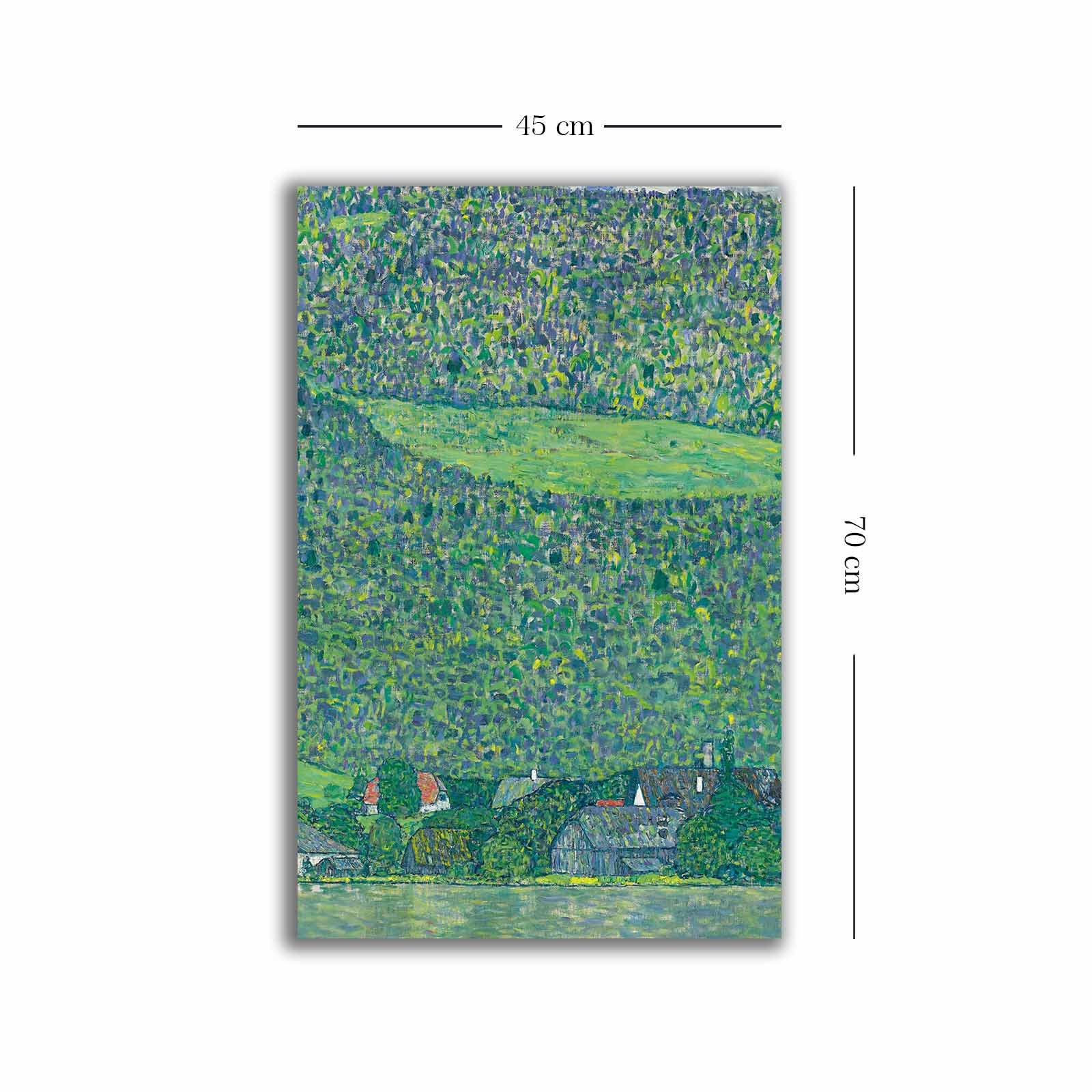Quadro Decorativo em Tela Multicolor 45x70cm com Moldura de Madeira - Arte Premium para Decoração de Interiores