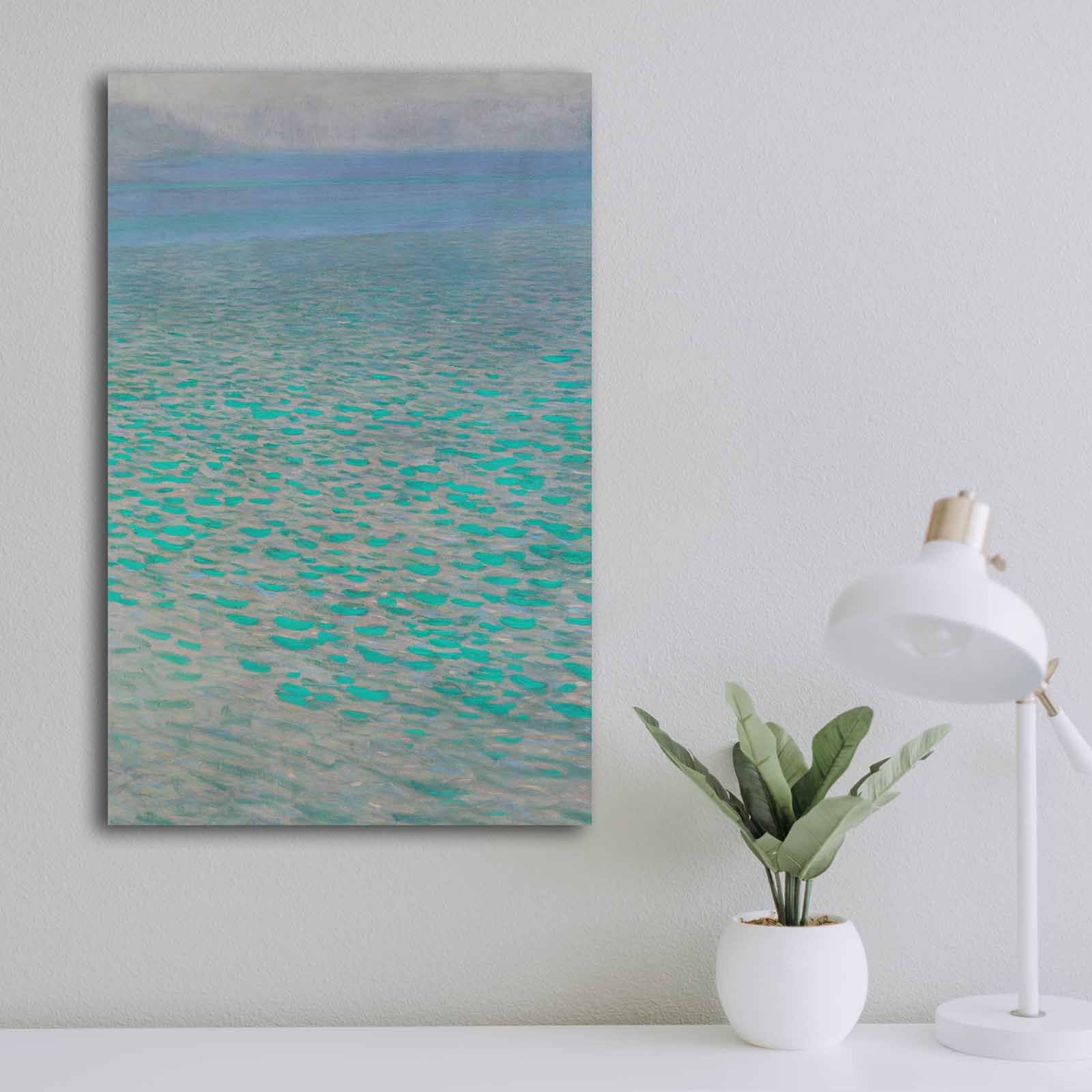 Quadro Decorativo em Tela Multicolor 45x70cm com Moldura de Madeira - Arte Premium para Decoração de Interiores