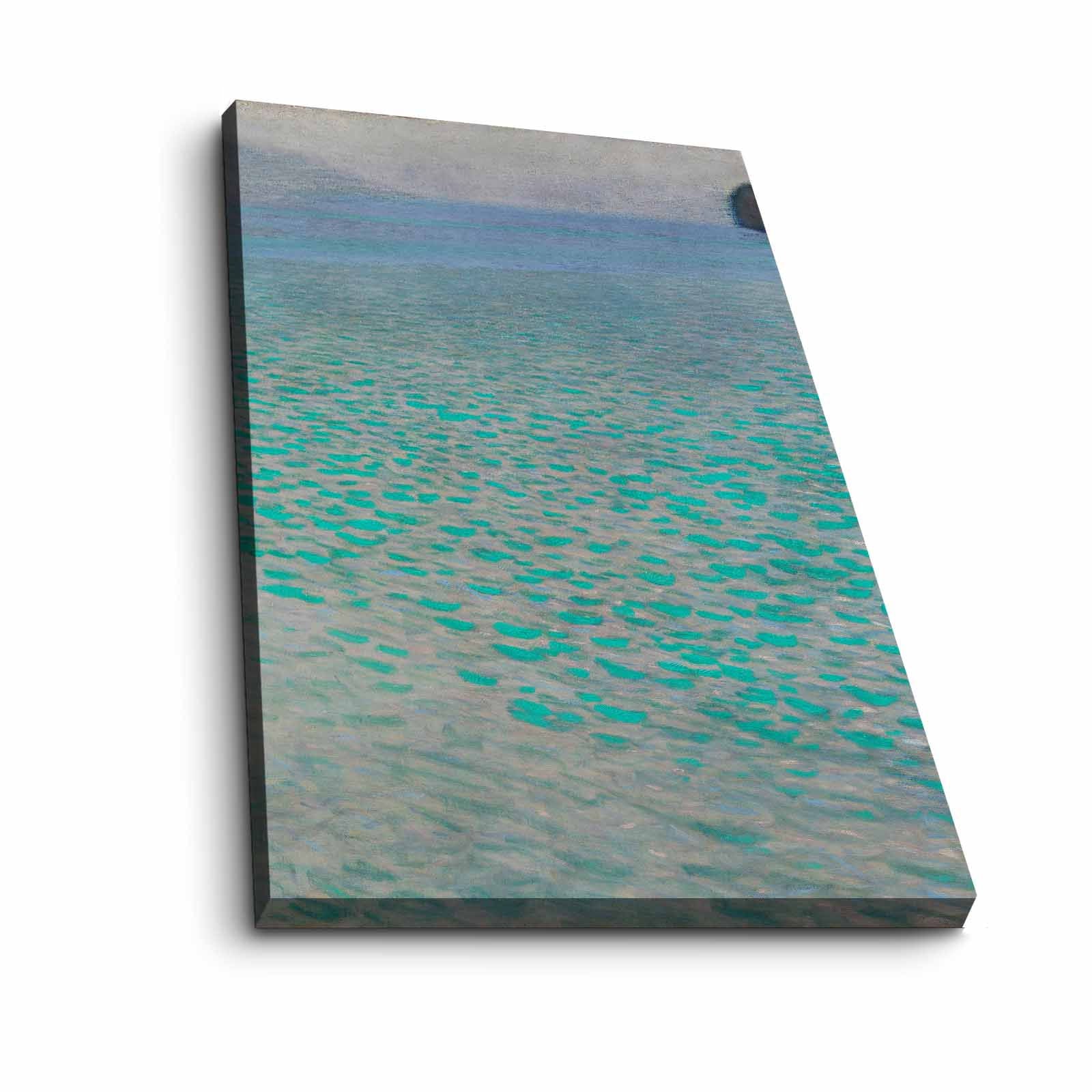 Quadro Decorativo em Tela Multicolor 45x70cm com Moldura de Madeira - Arte Premium para Decoração de Interiores