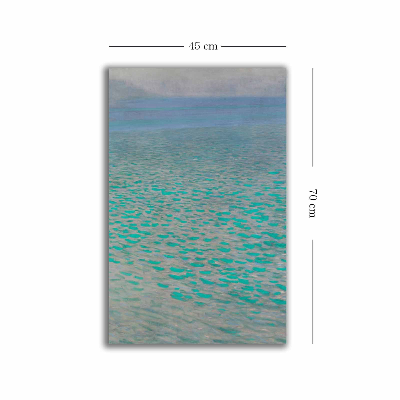 Quadro Decorativo em Tela Multicolor 45x70cm com Moldura de Madeira - Arte Premium para Decoração de Interiores