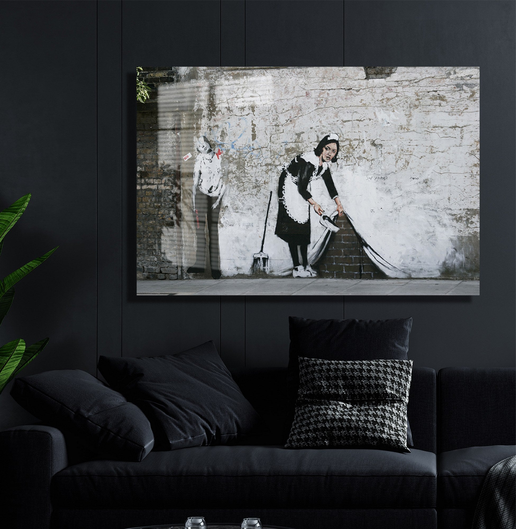 Arte Decorativa em Vidro Temperado 1861 - Pintura Multicolor 30x45cm para Decoração de Interiores