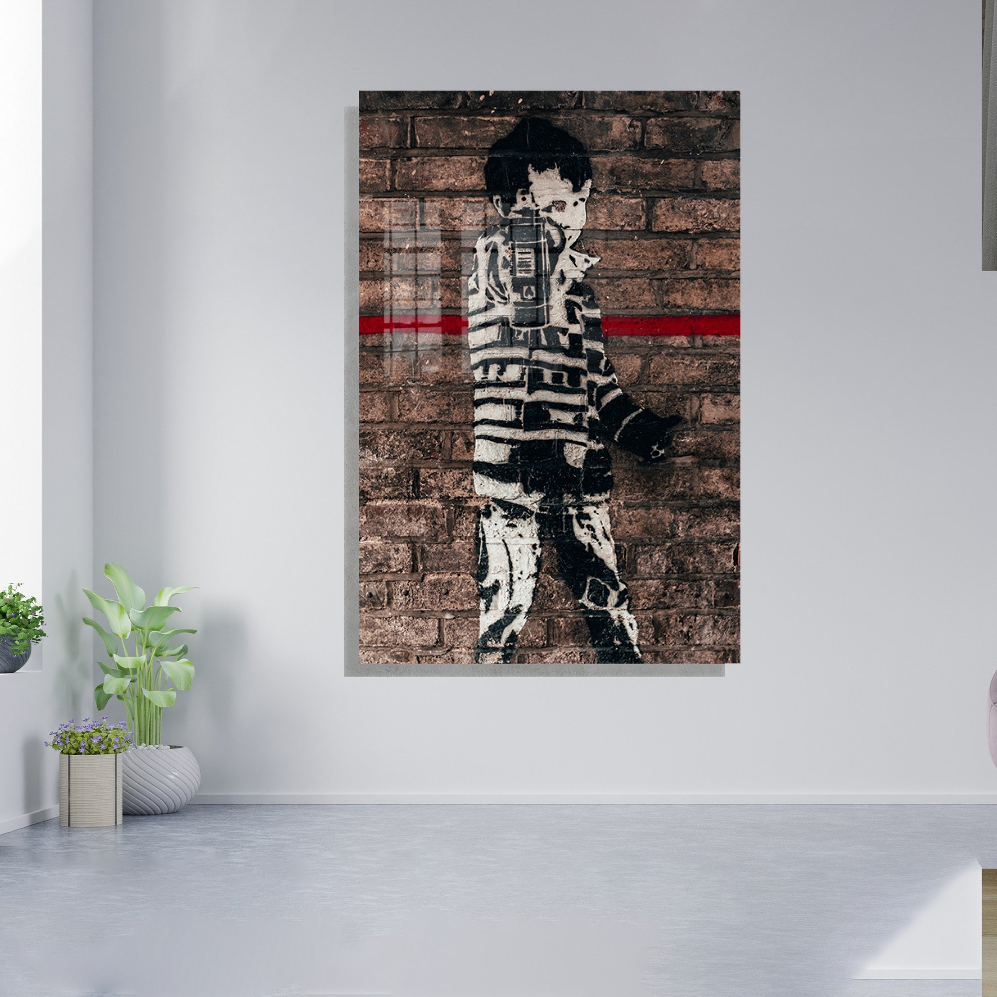 Quadro Decorativo em Vidro Temperado Multicolor 50x70cm - Arte Moderna para Decoração de Interiores