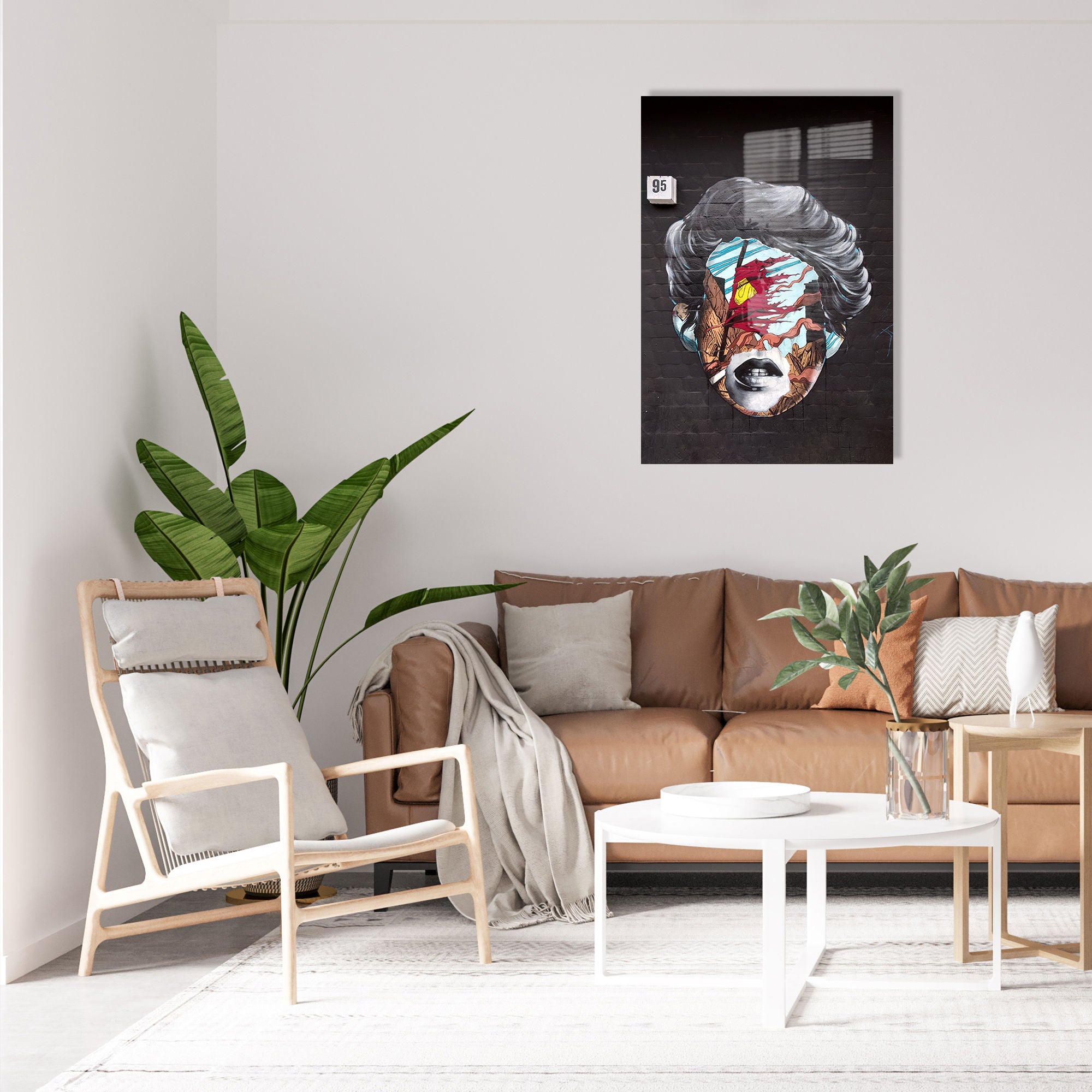 Quadro Decorativo em Vidro Temperado Multicolor 45x65cm - Arte Moderna para Transformar o Seu Espaço