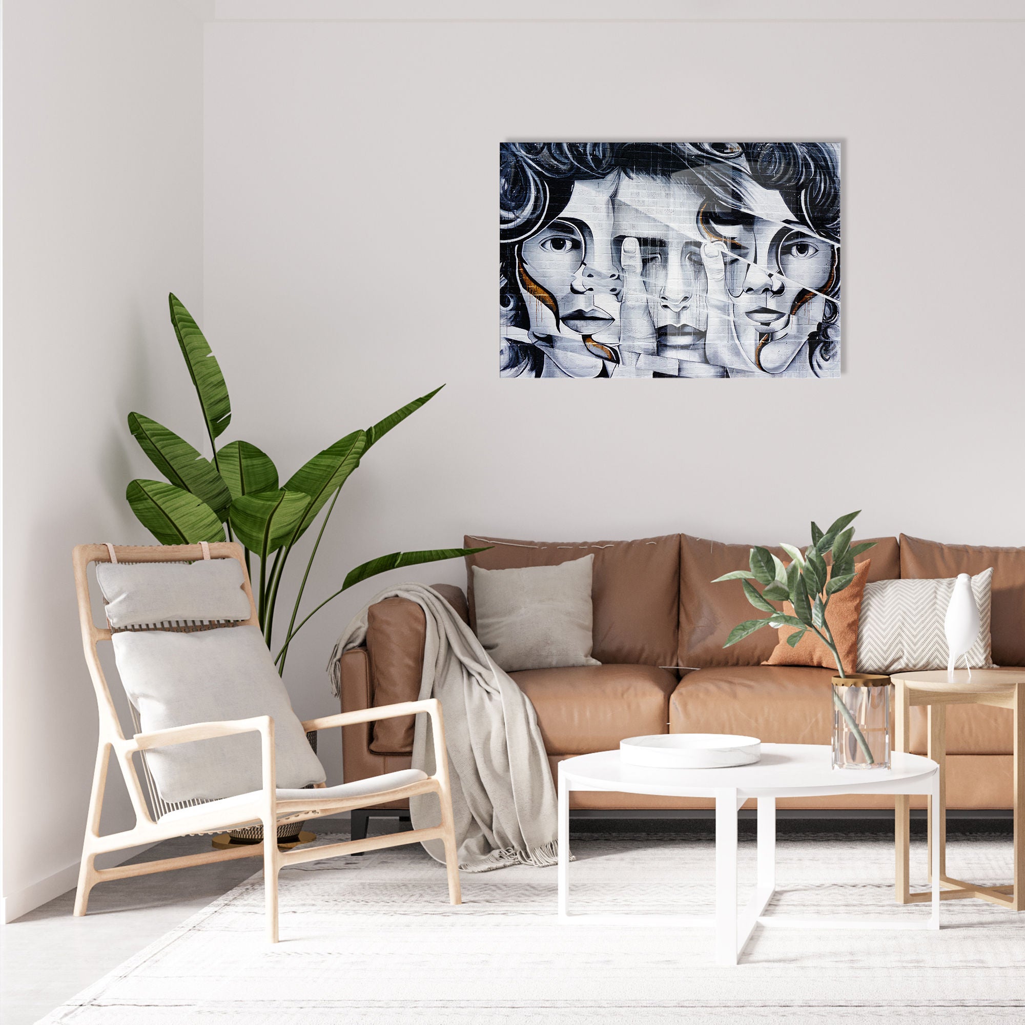 Quadro Decorativo em Vidro Temperado Multicolor 50x70cm - Arte Moderna para Transformar o Seu Espaço