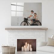 Arte em Vidro Temperado Decorativo 1875 - Pintura Multicolor 50x70cm para Decoração de Interiores