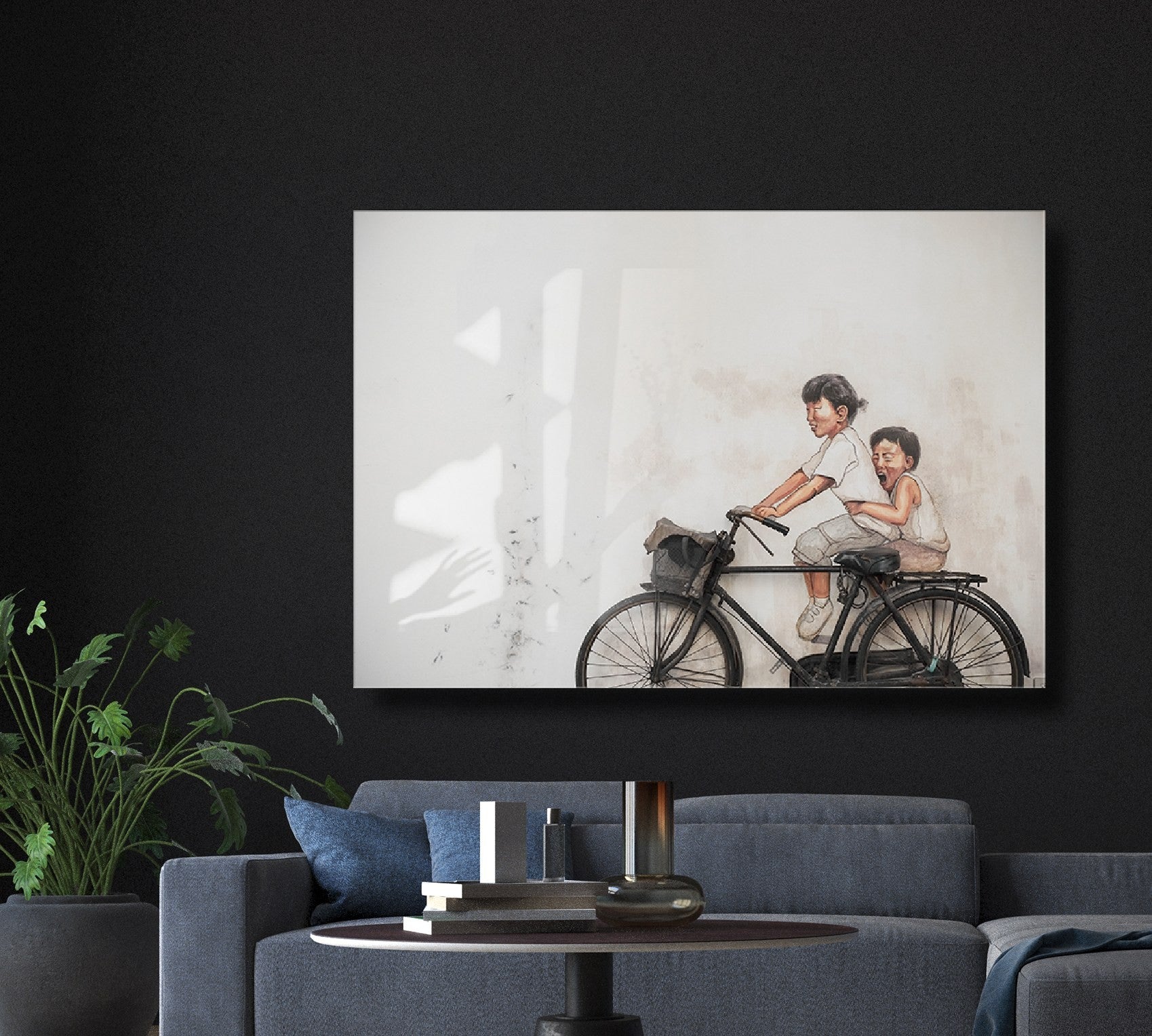 Arte em Vidro Temperado Decorativo 1875 - Pintura Multicolor 50x70cm para Decoração de Interiores