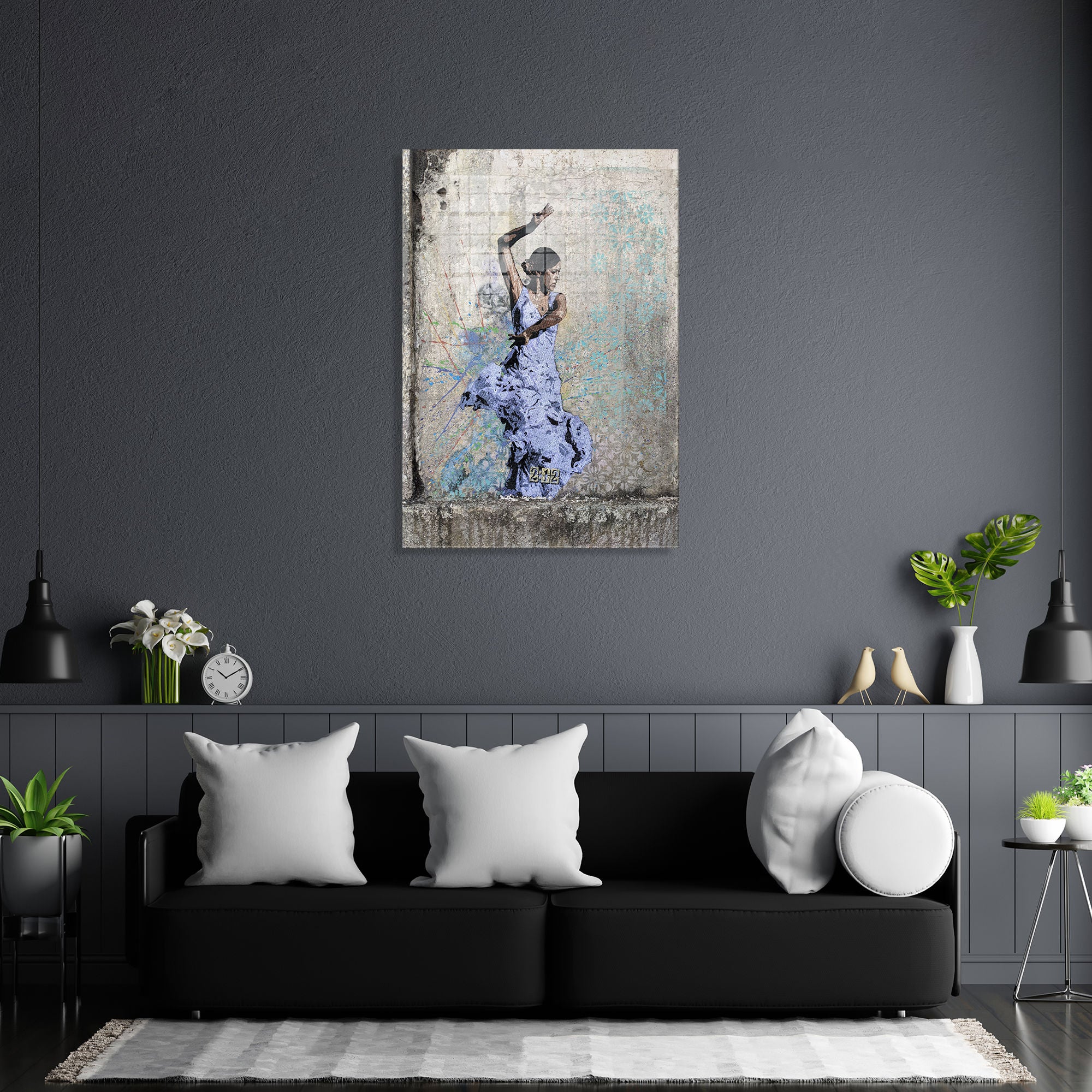 Quadro Decorativo em Vidro Temperado Multicolor 70x100cm - Arte Moderna para Transformar o Seu Espaço