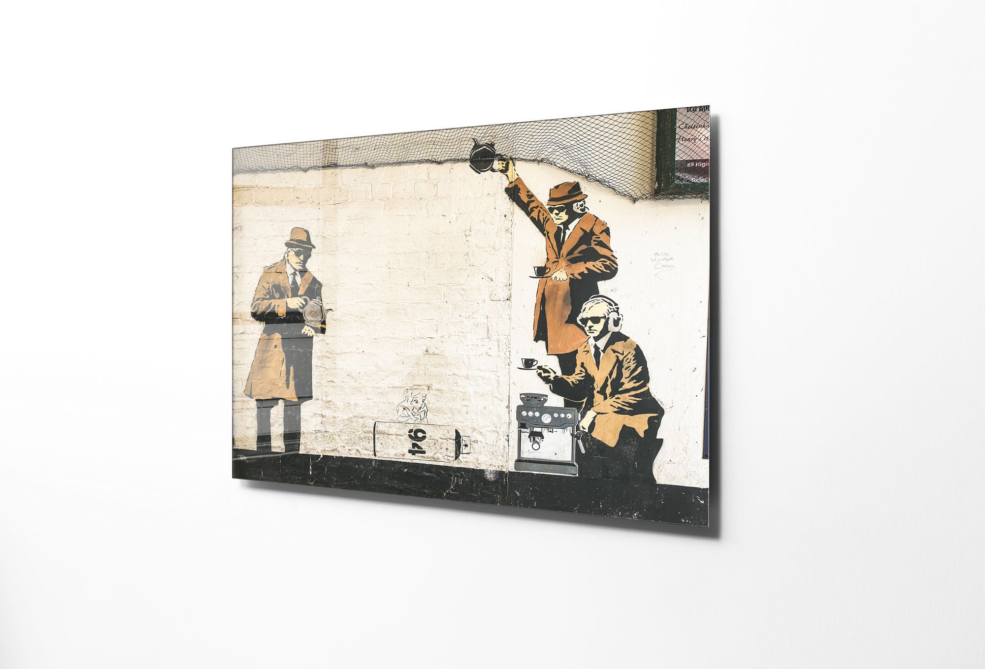 Arte Decorativa em Vidro Temperado 1880 - Pintura Multicolor 70x100cm para Decoração de Interiores