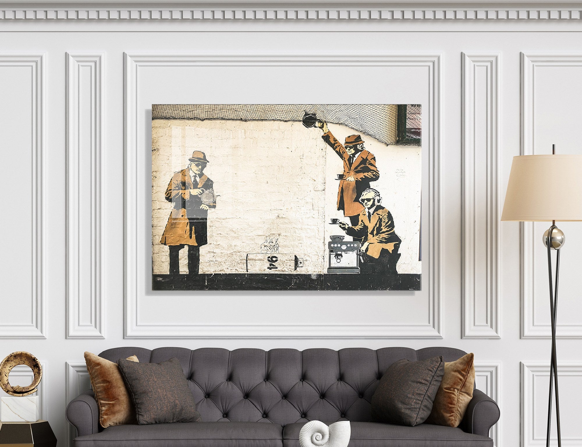 Quadro Decorativo em Vidro Temperado Multicolor 50x70cm - Arte Moderna para Decoração de Interiores