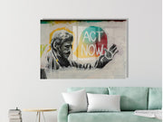 Arte Decorativa em Vidro Temperado Multicolor 45x65cm - Pintura Moderna para Decoração de Interiores