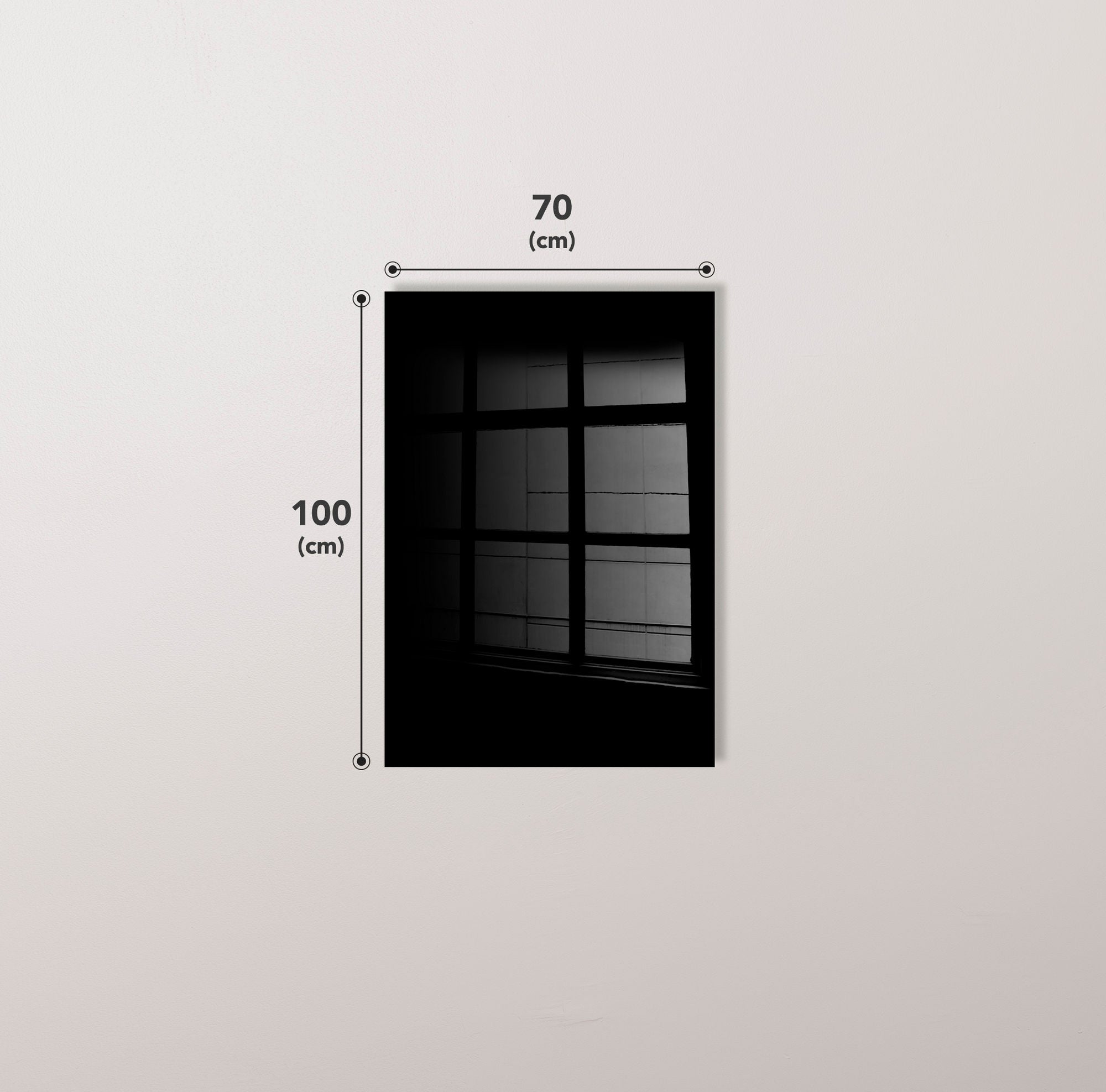 Quadro Decorativo em Vidro 100% Temperado 70 x 100 cm (4 mm) - Multicolor - 1882