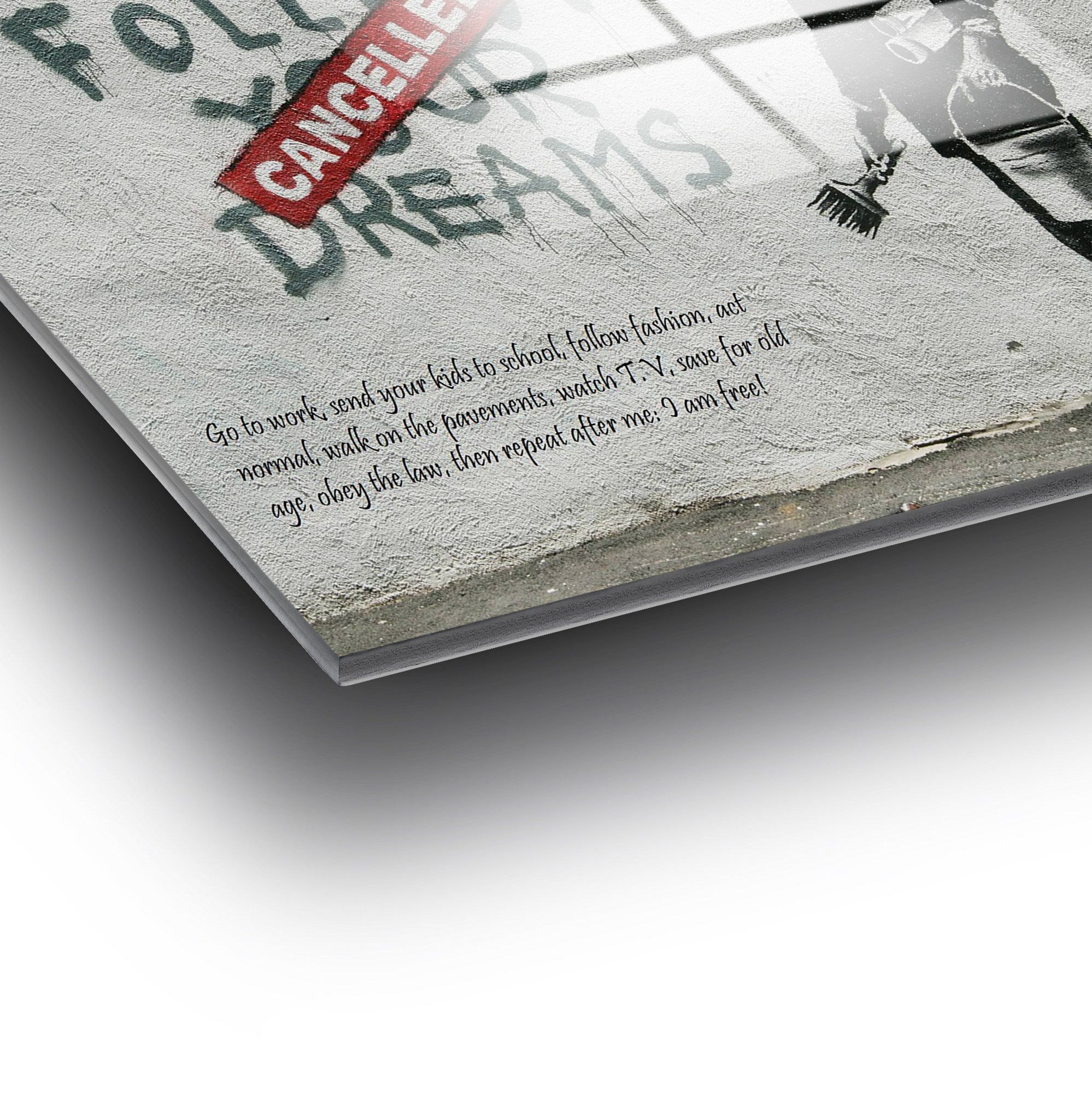 Arte Decorativa em Vidro Temperado UV-022 - Pintura Multicolor 70x100cm - Qualidade Premium 4mm