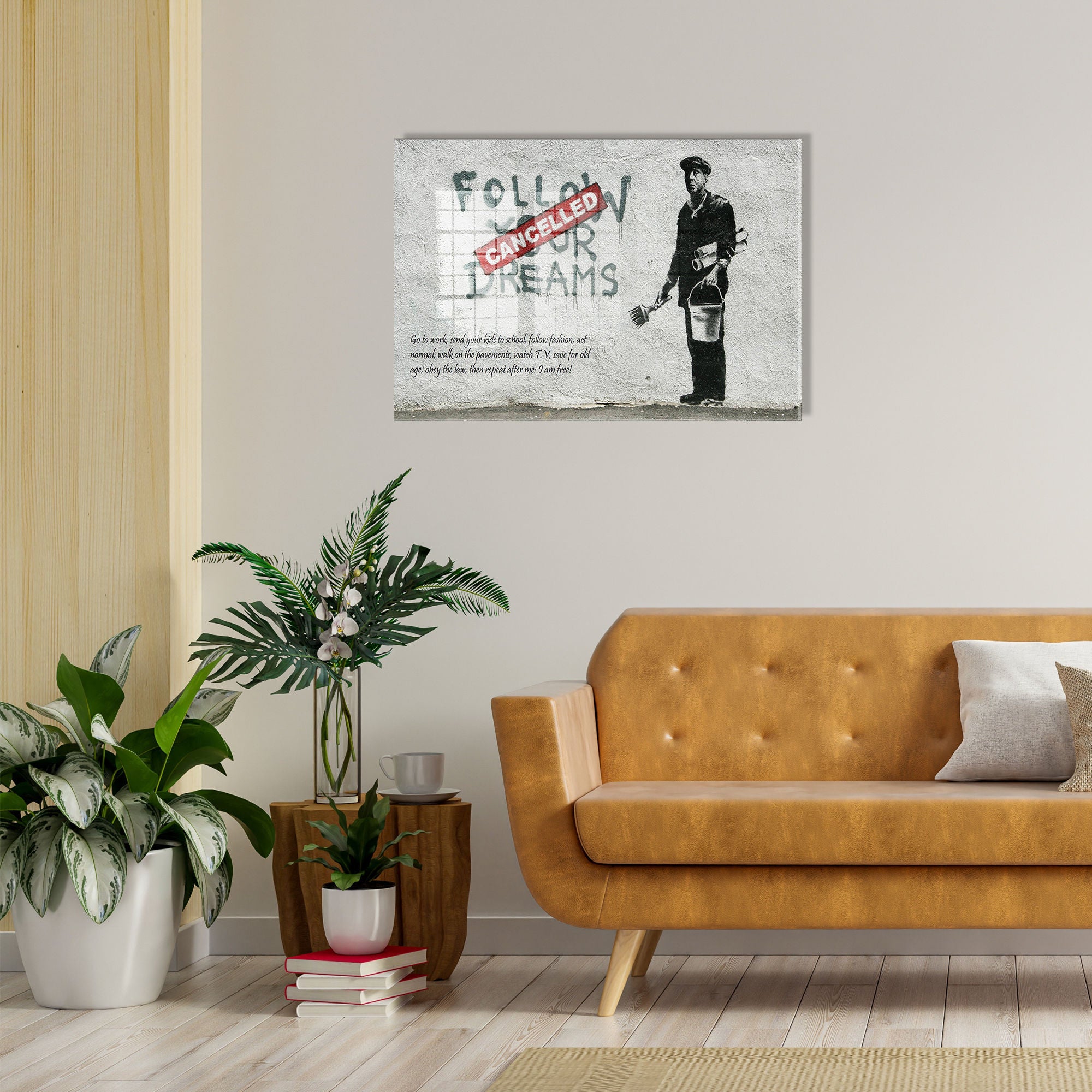 Arte Decorativa em Vidro Temperado UV-022 - Pintura Multicolor 70x100cm - Qualidade Premium 4mm