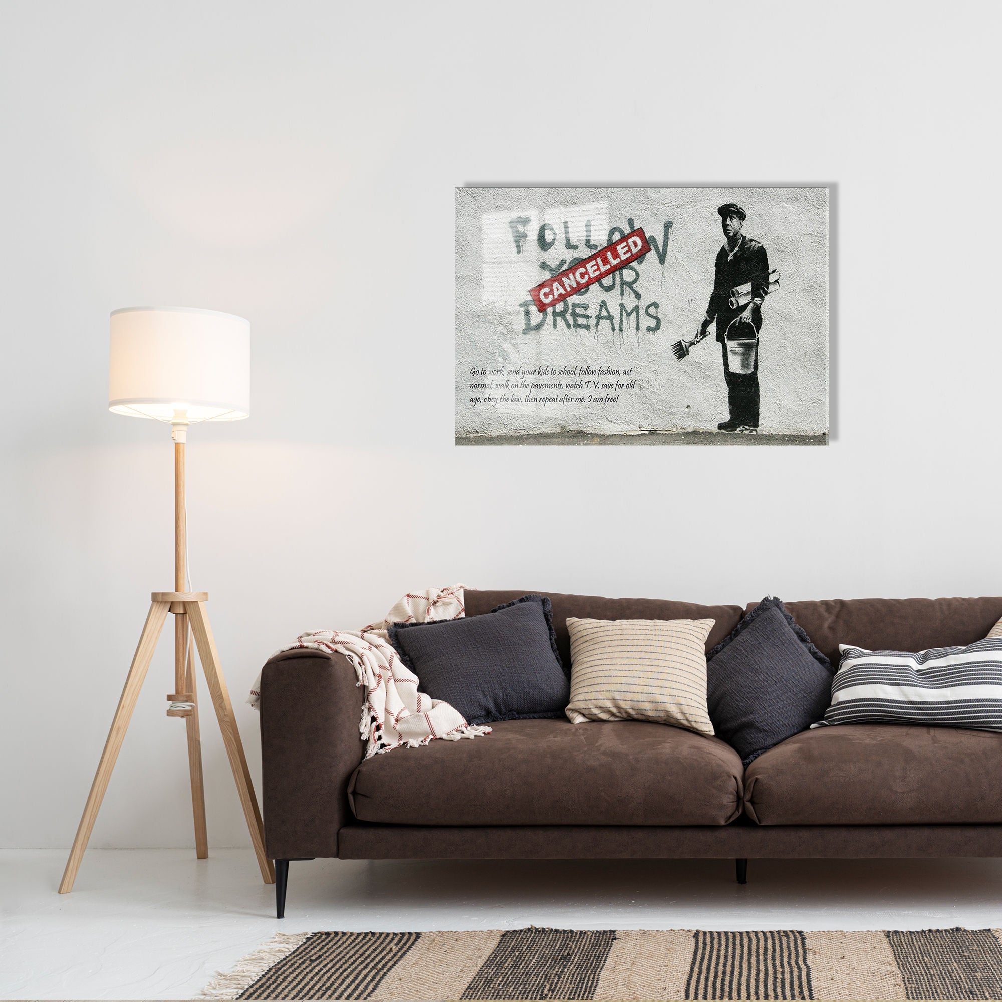 Arte Decorativa em Vidro Temperado UV-022 - Pintura Multicolor 70x100cm - Qualidade Premium 4mm