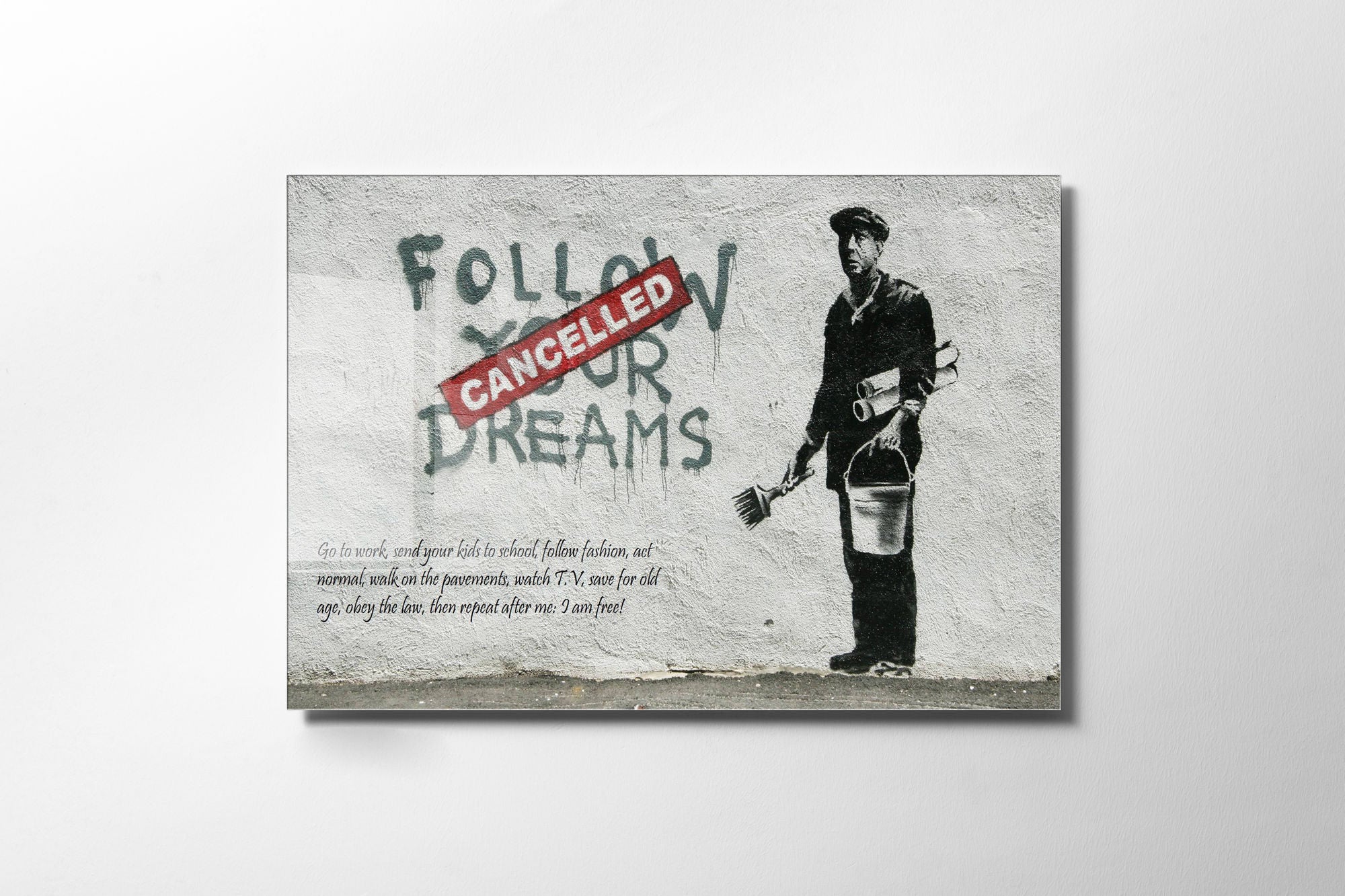 Arte Decorativa em Vidro Temperado 1883 - Pintura Multicolor 45x65cm para Decoração de Interiores