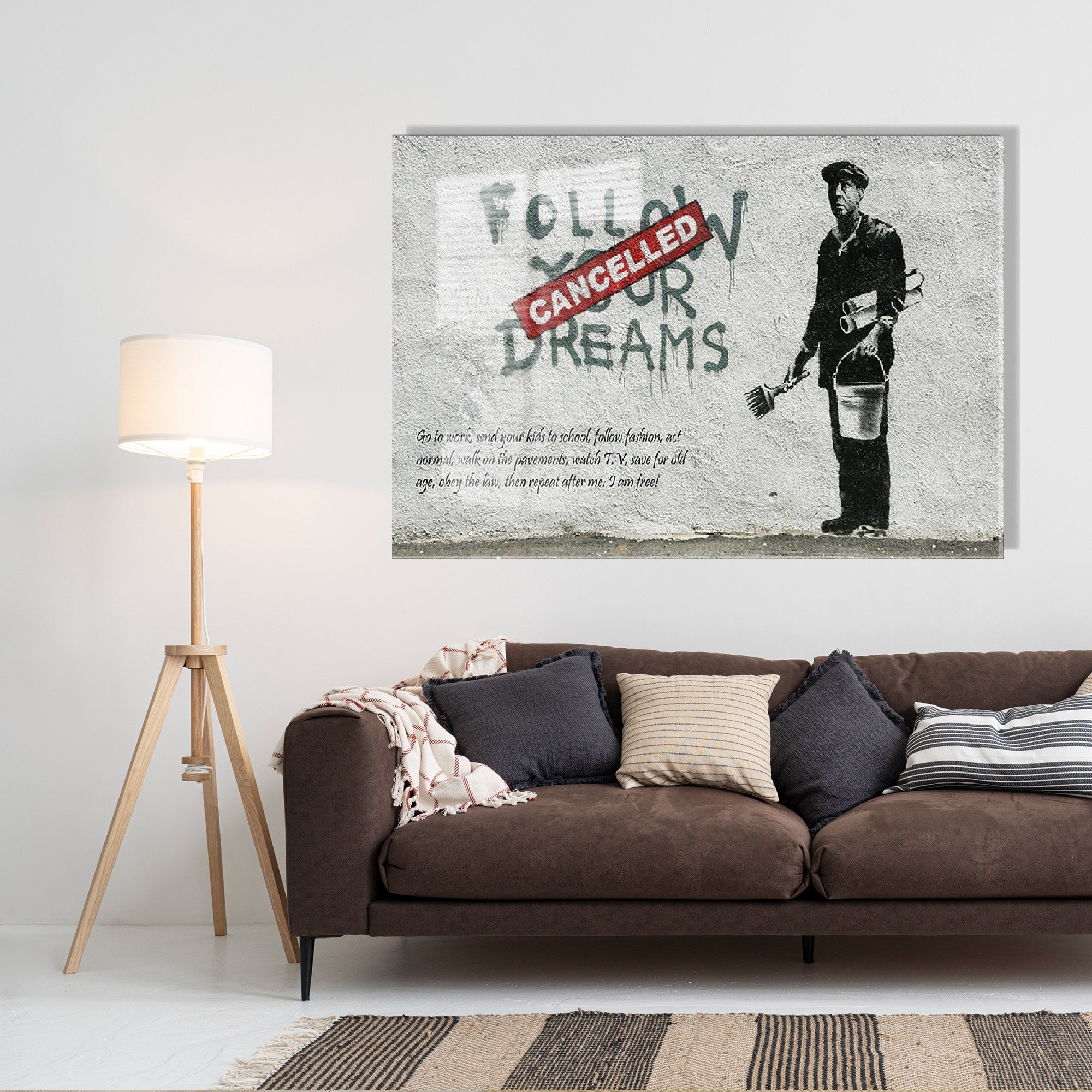 Quadro Decorativo em Vidro Temperado 1883 - 30x45cm Multicolor