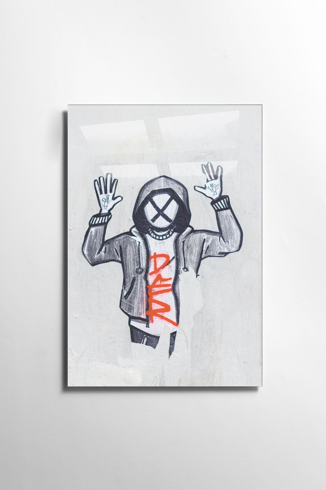 Quadro Decorativo em Vidro Temperado 1884 - 30x45cm Multicolor