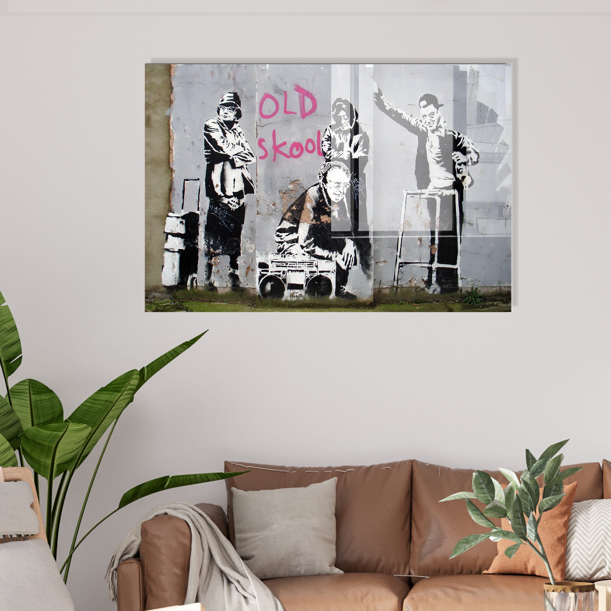 Arte Decorativa em Vidro Temperado UV-023 - Pintura Multicolor 50x70cm - Qualidade Premium 4mm