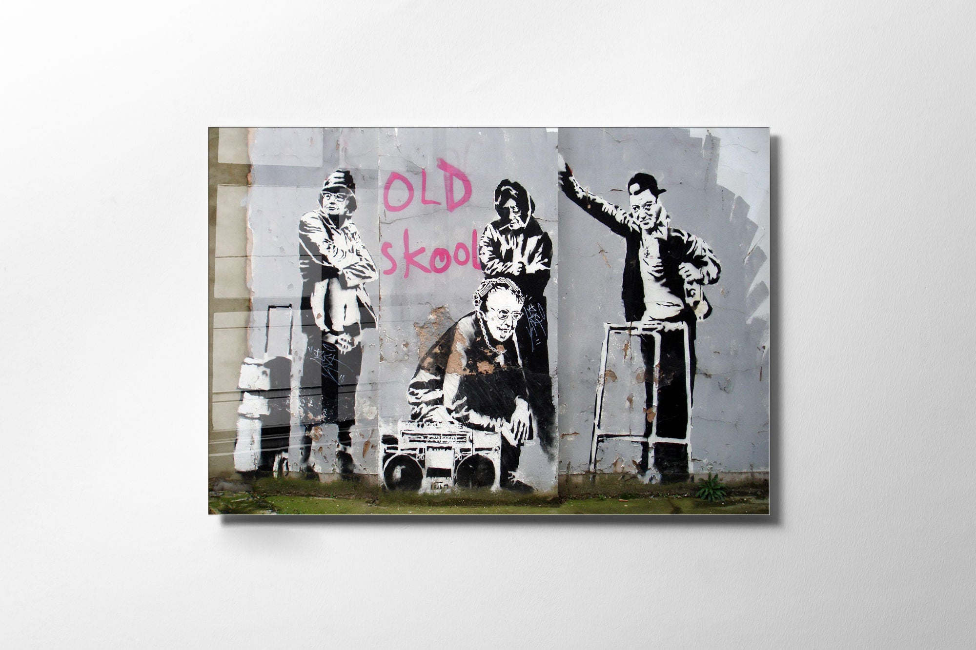 Arte Decorativa em Vidro Temperado 1887 - Pintura Multicolor 45x65cm para Decoração de Interiores