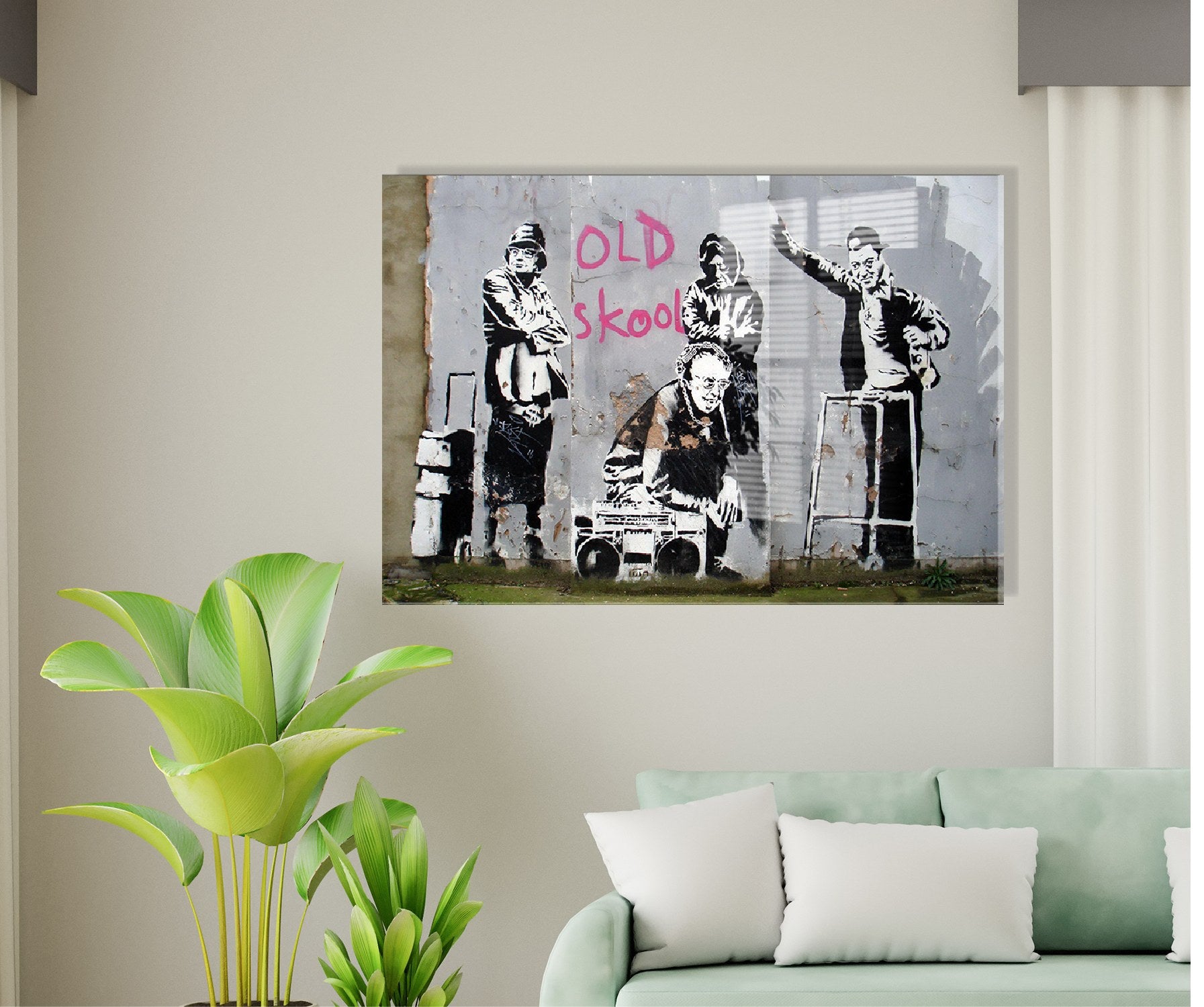 Quadro Decorativo em Vidro Temperado 1887 - 30x45cm Multicolor