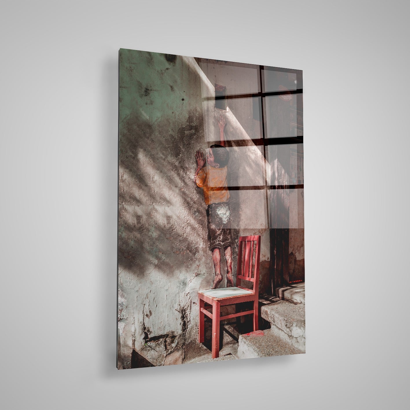 Arte em Vidro Temperado Multicolor 1888 - Pintura Decorativa 70x100cm Resistente e Elegante