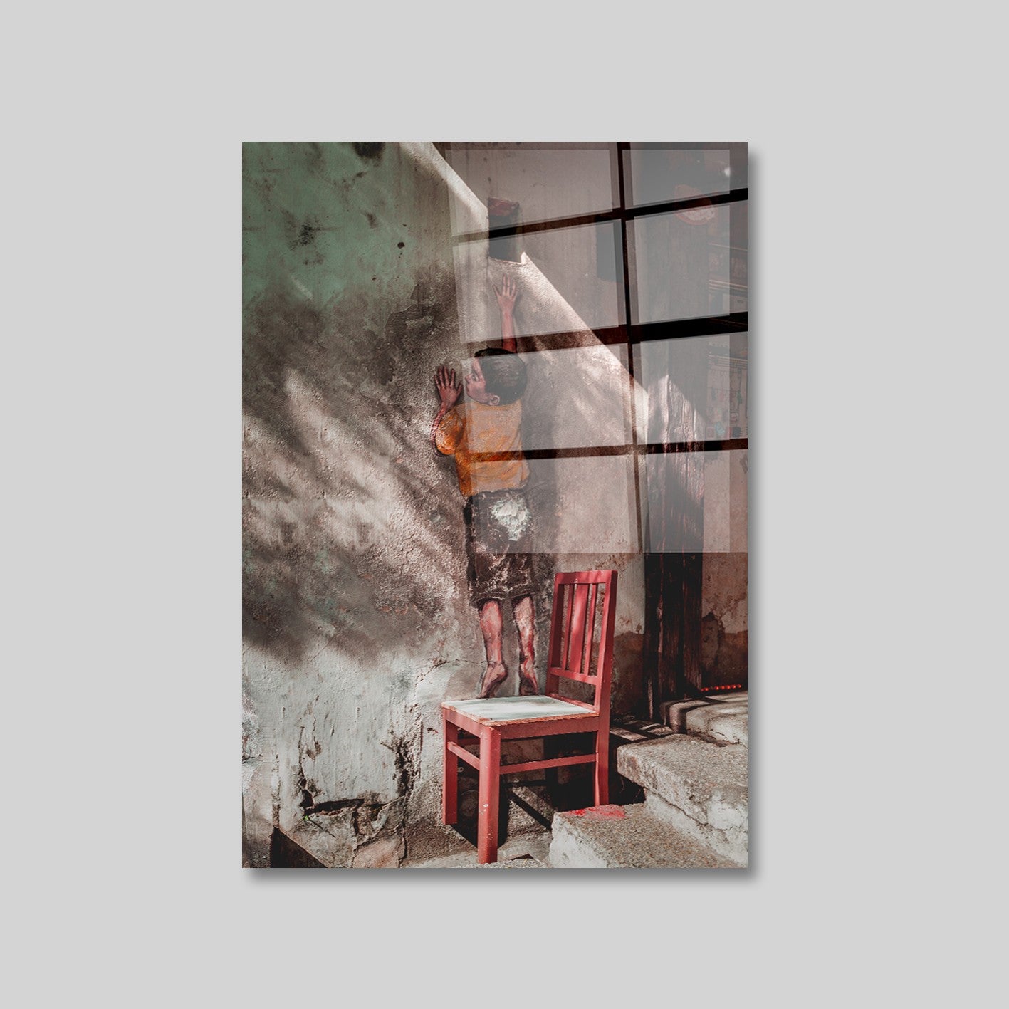 Arte em Vidro Temperado Multicolor 1888 - Pintura Decorativa 70x100cm Resistente e Elegante