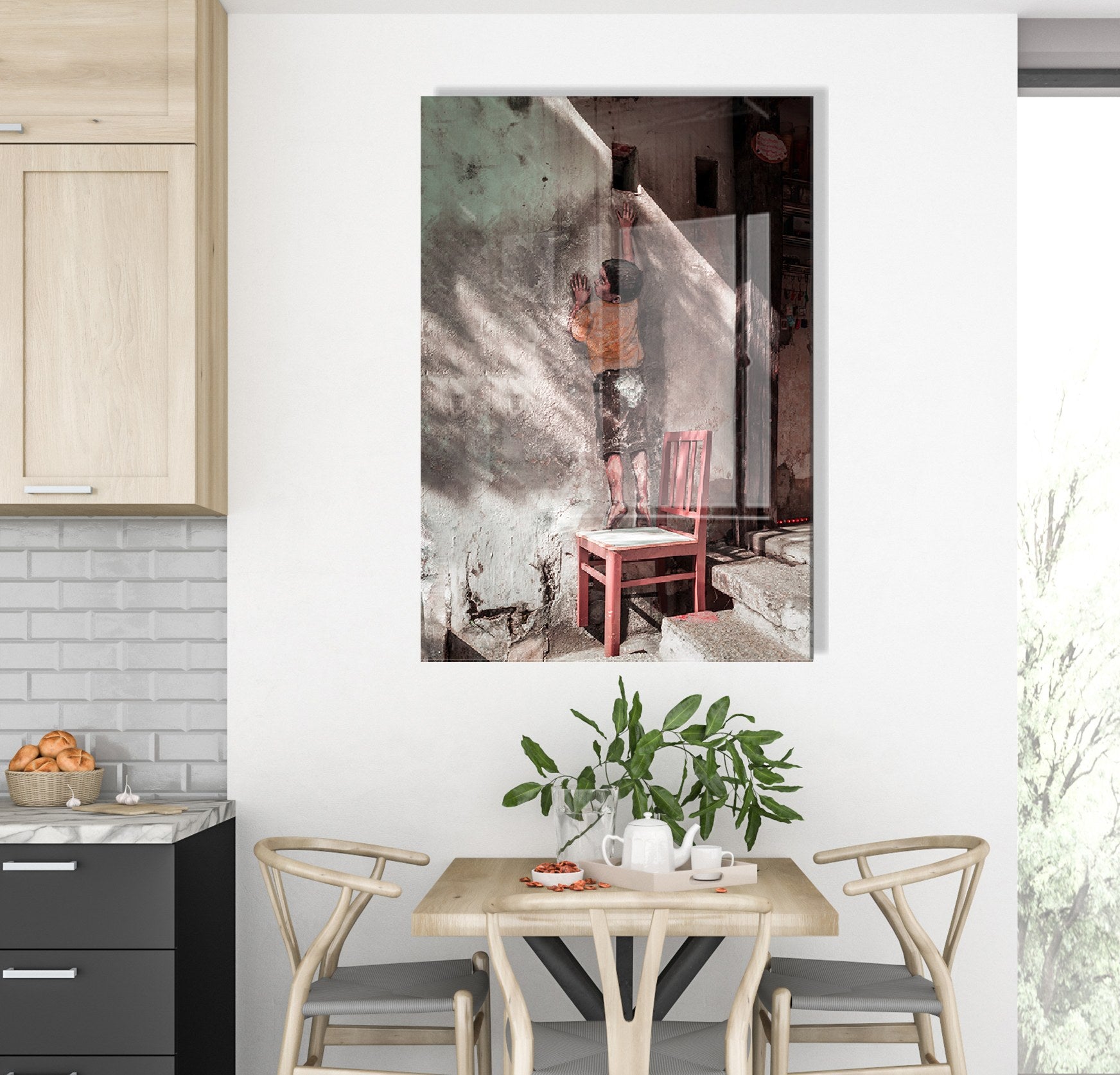 Quadro Decorativo em Vidro Temperado 1888 - 30x45cm Multicolor