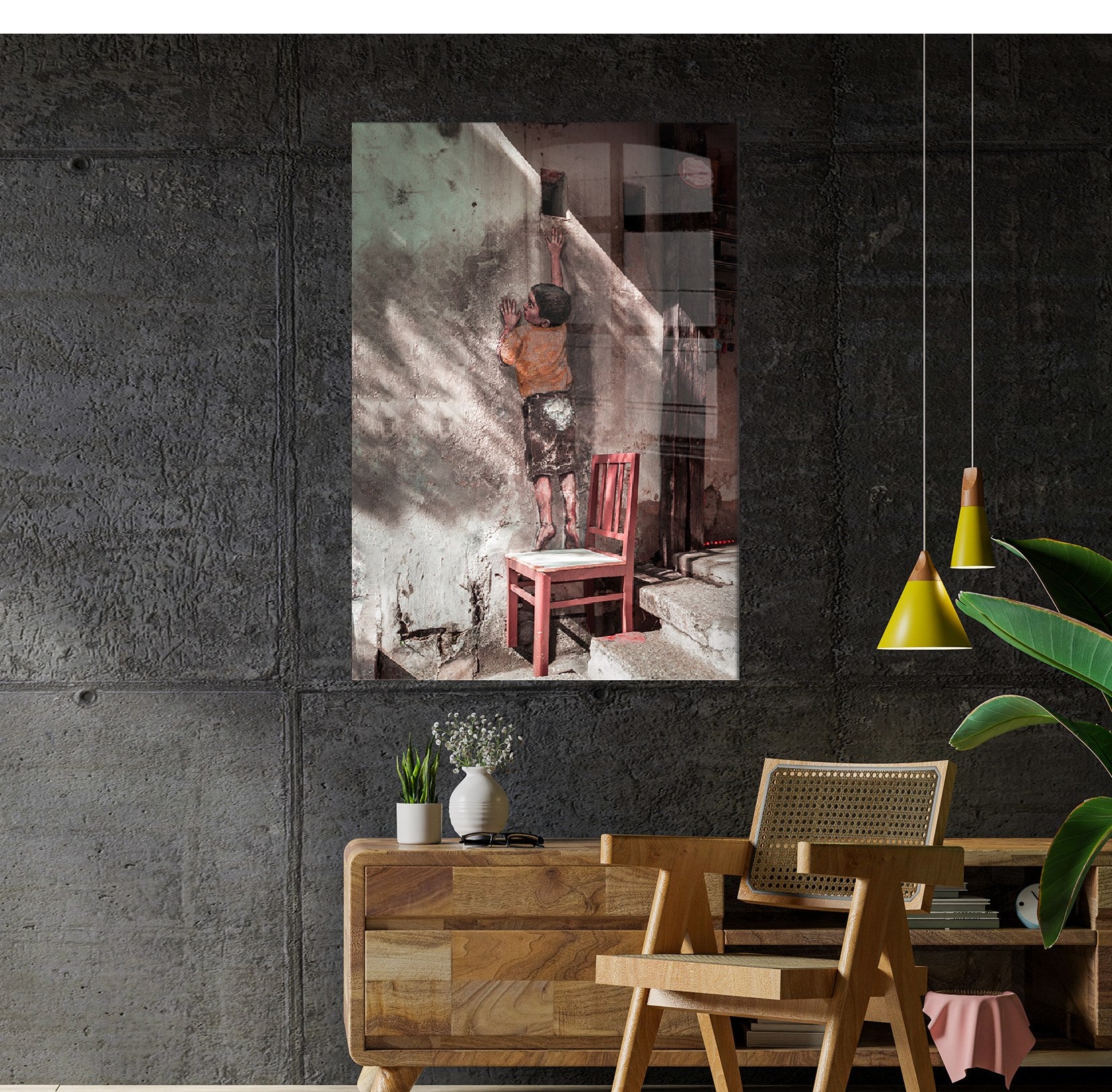 Quadro Decorativo em Vidro Temperado 1888 - 30x45cm Multicolor