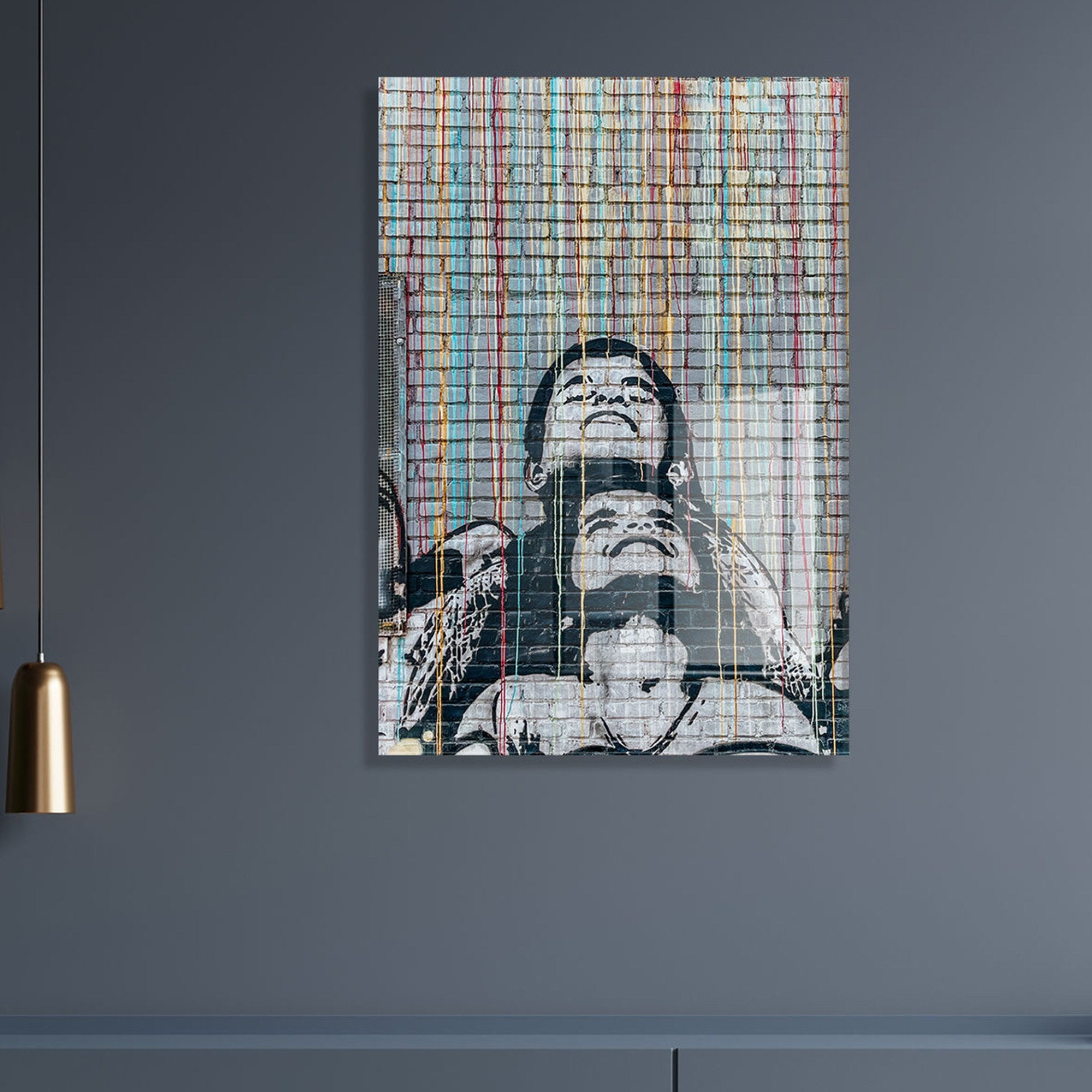 Pintura decorativa – 50 x 70 cm – vidro temperado