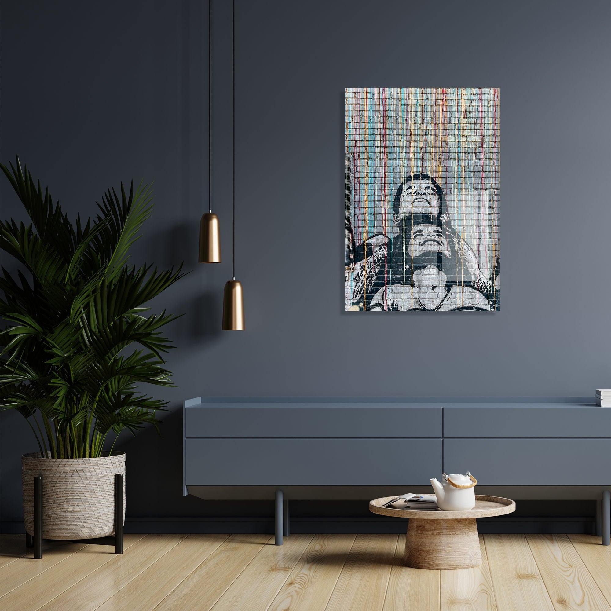 Pintura decorativa – 50 x 70 cm – vidro temperado