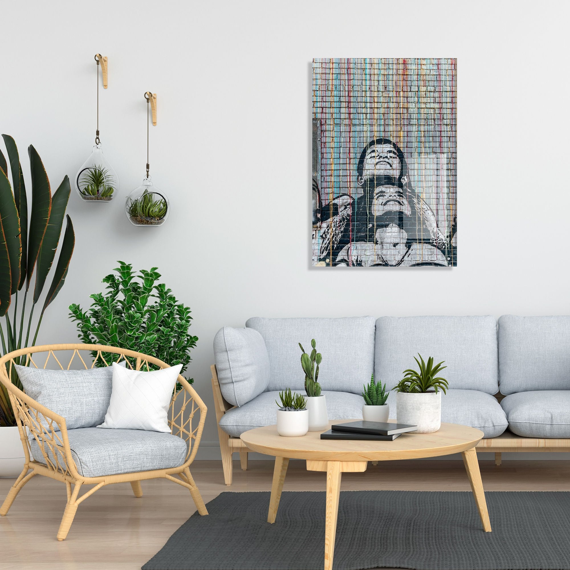 Pintura decorativa – 50 x 70 cm – vidro temperado