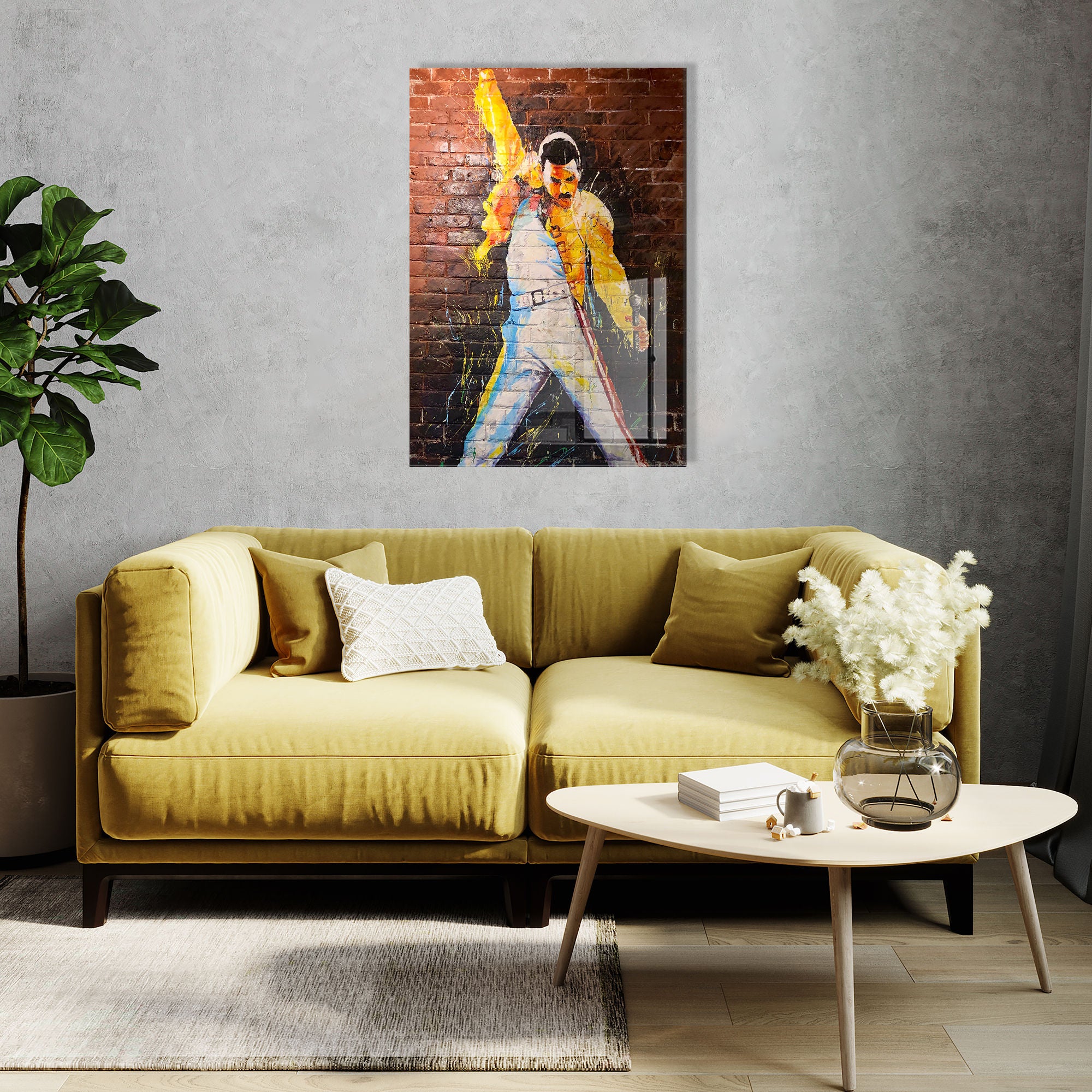 Quadro Decorativo em Vidro Temperado Multicolor 45x65cm - Arte Moderna para Transformar o Seu Espaço