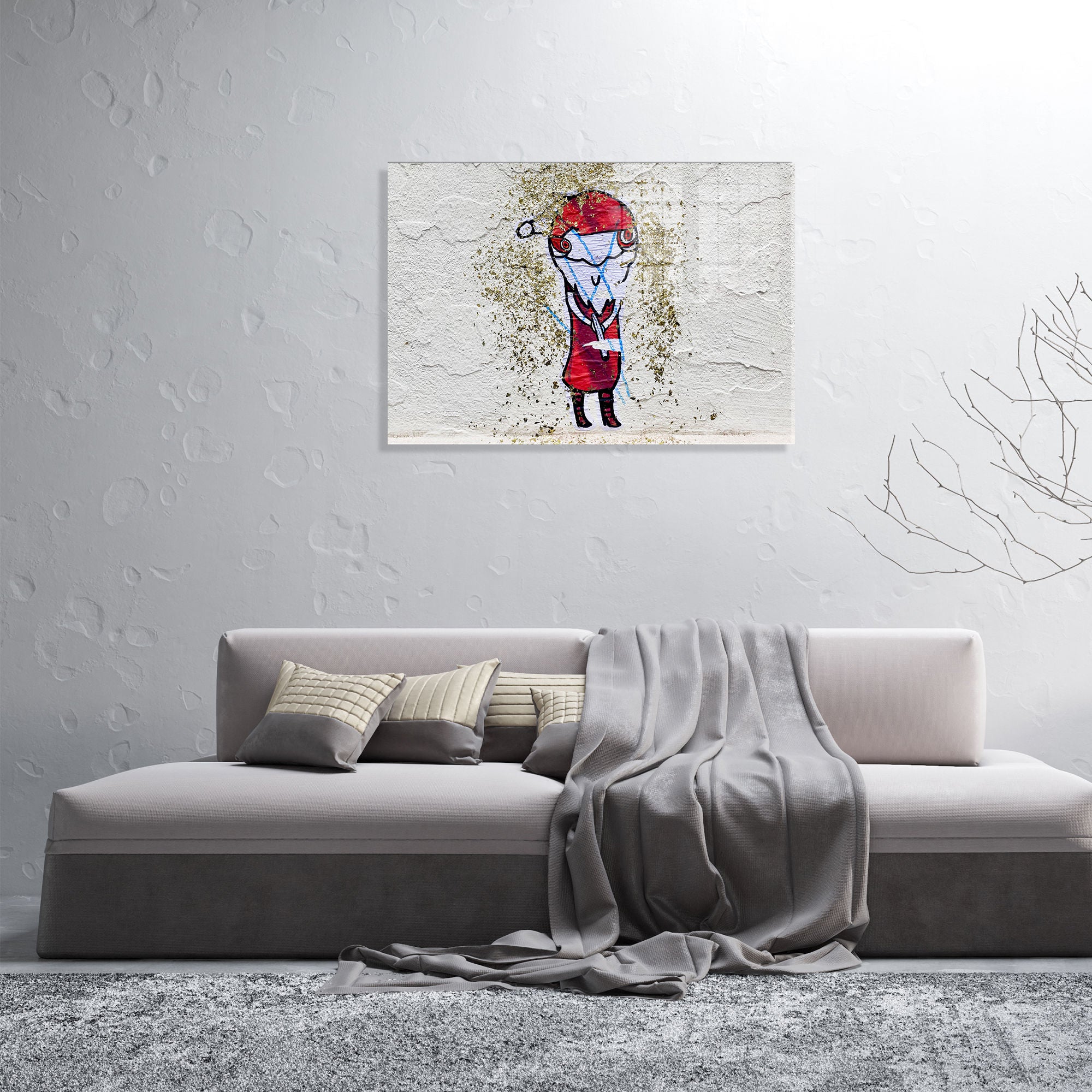 Quadro Decorativo em Vidro Temperado Multicolor 70x100cm - Arte Moderna para Transformar o Seu Espaço
