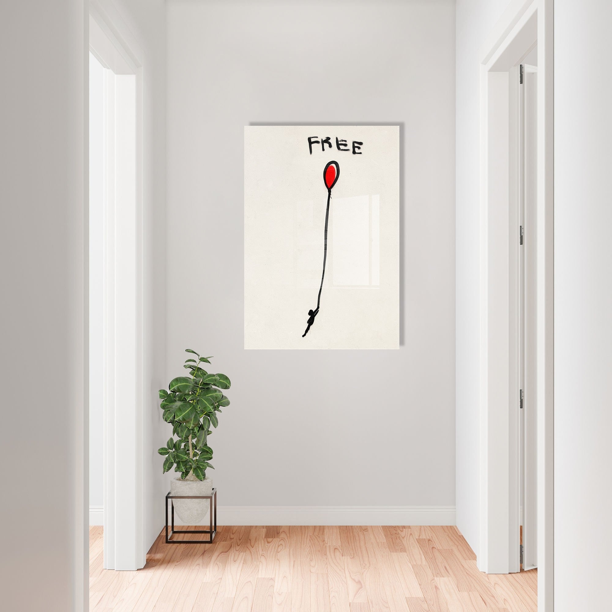 Pintura decorativa em vidro temperado – 70 x 100 cm – 4 mm de espessura