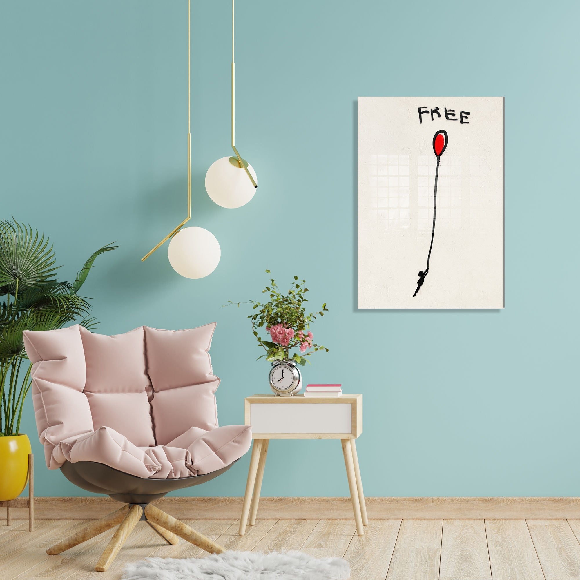 Quadro decorativo – 45 x 65 cm – vidro temperado