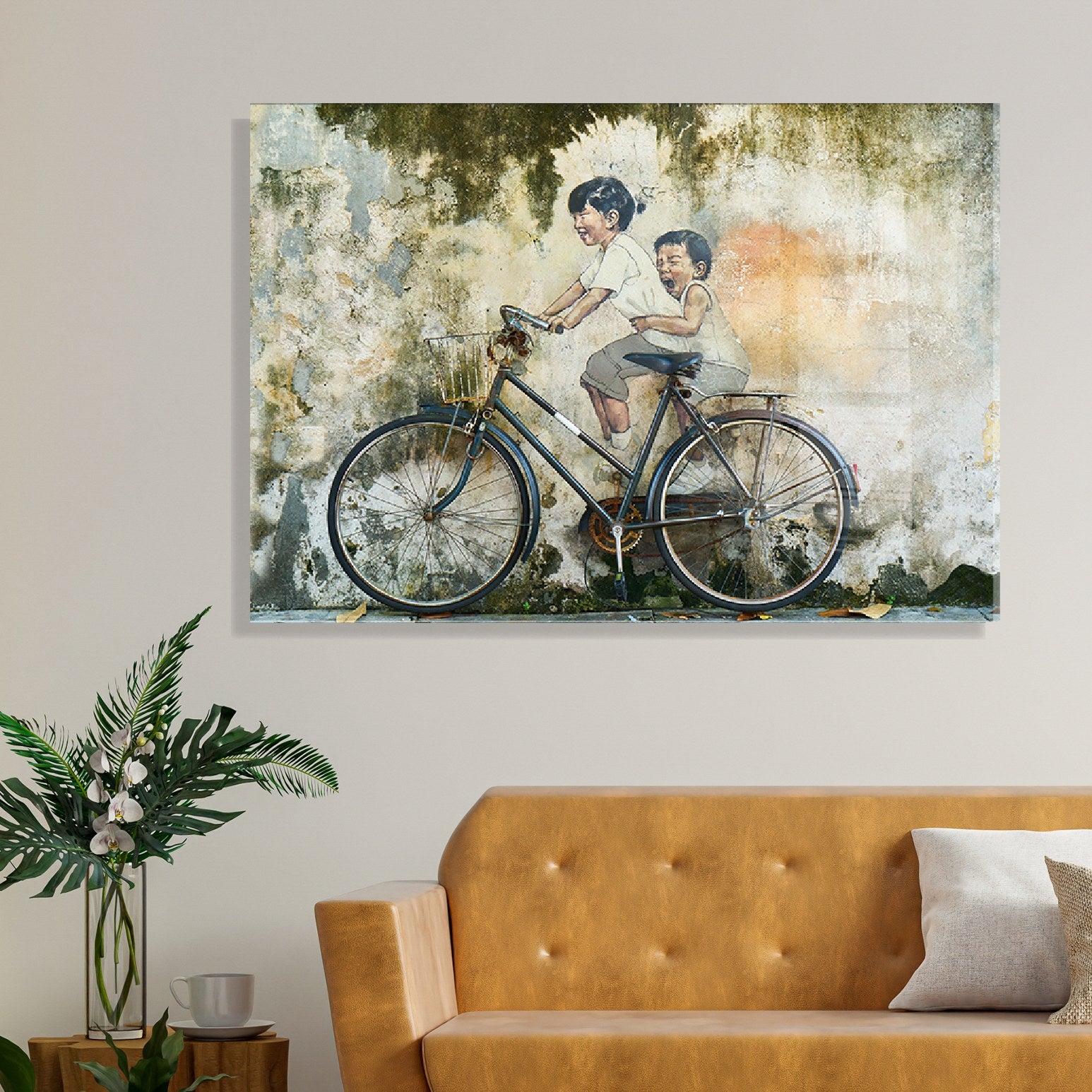 Arte Decorativa em Vidro Temperado 1913 - Pintura Multicolor 70x100cm para Decoração de Interiores