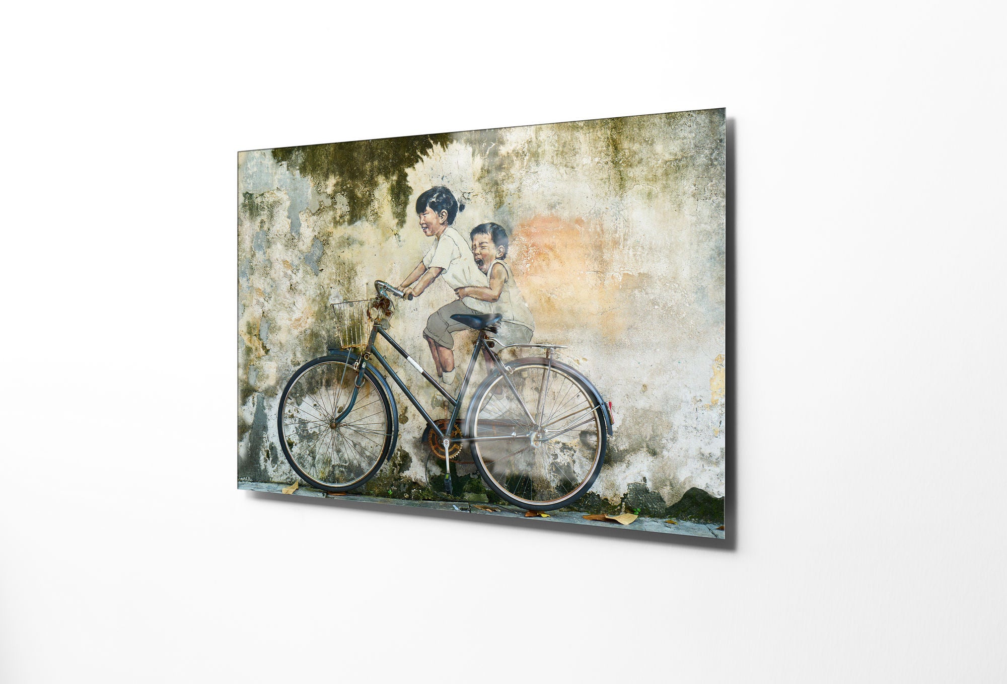 Arte Decorativa em Vidro Temperado 1913 - Pintura Multicolor 30x45cm para Decoração de Interiores