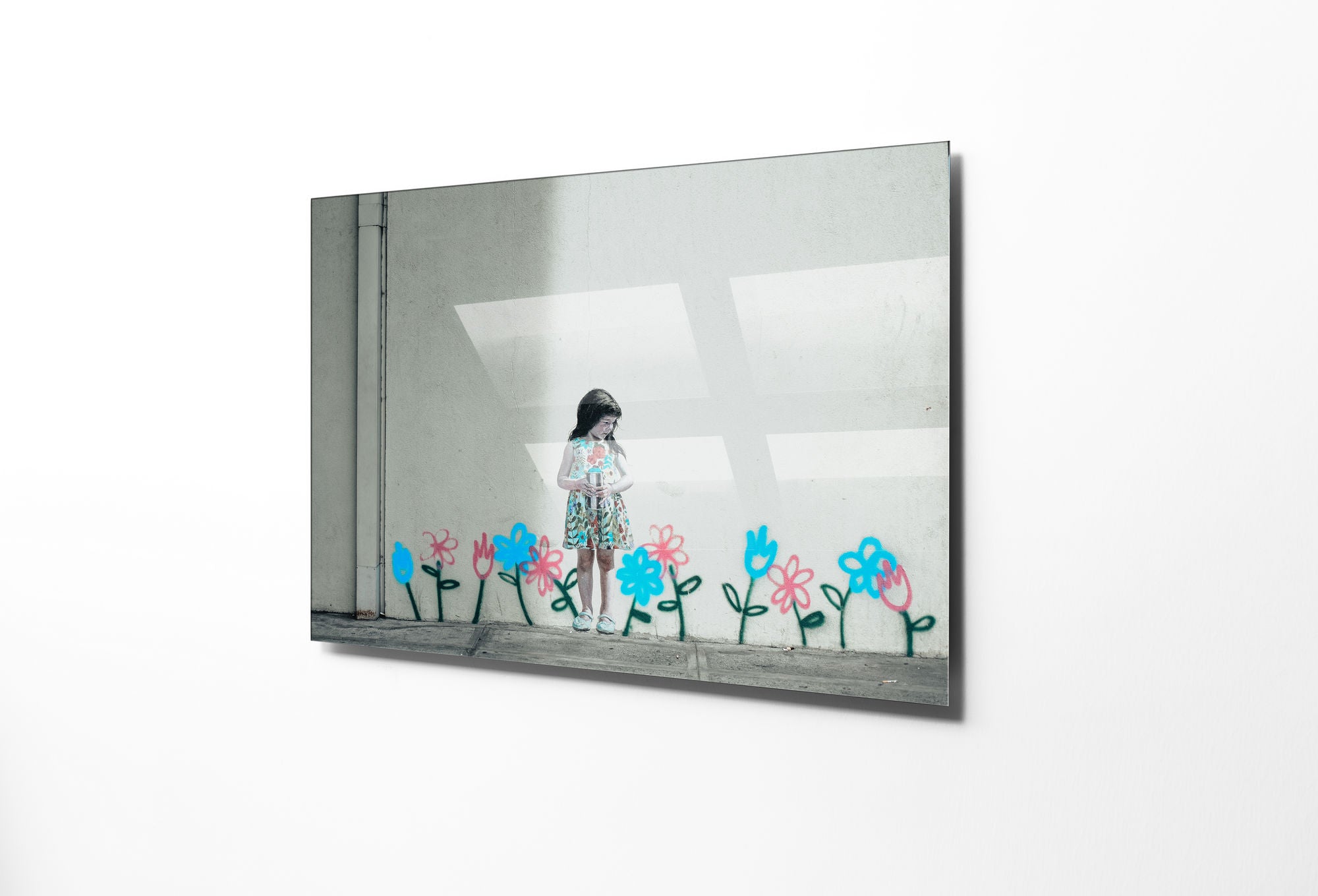 Arte Decorativa em Vidro Temperado 1915 - Pintura Multicolor 30x45cm para Decoração de Interiores