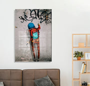 Arte em Vidro Temperado 1918 - Pintura Decorativa Multicolor 70x100cm - Qualidade Premium 4mm