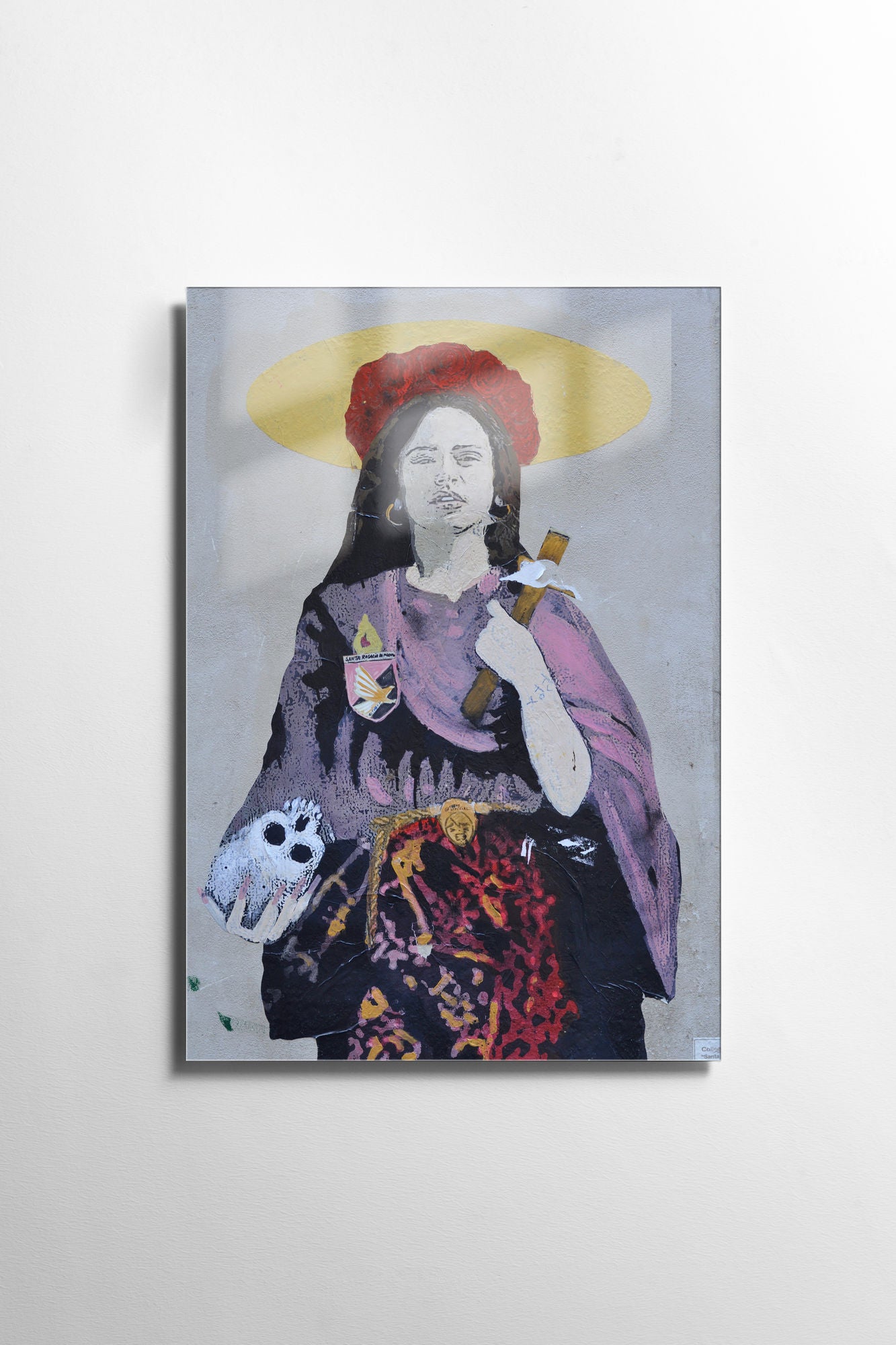 Quadro Decorativo em Vidro Temperado Multicolor 30x45cm - Arte Moderna para Decoração de Interiores