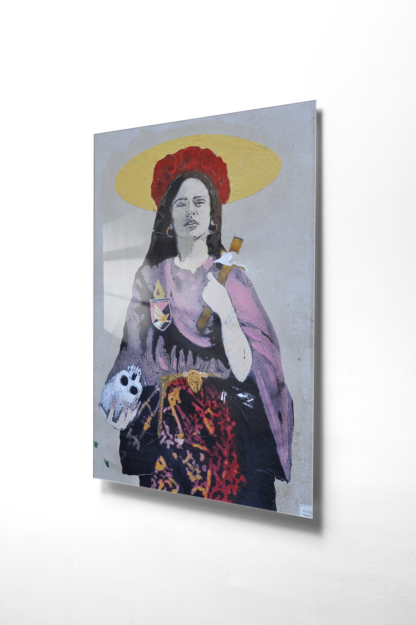 Quadro Decorativo em Vidro Temperado Multicolor 30x45cm - Arte Moderna para Decoração de Interiores