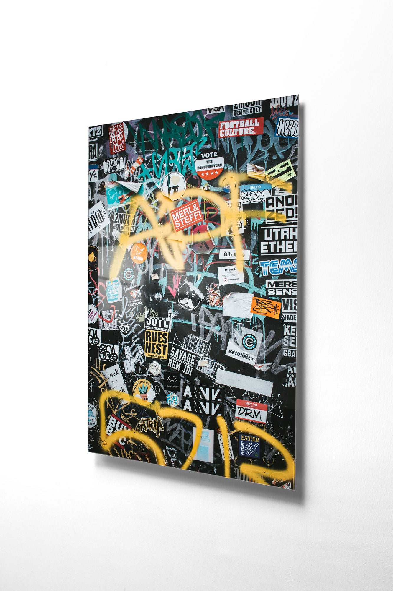 Quadro Decorativo em Vidro Temperado Multicolor 45x65cm - Arte Moderna para Transformar o Seu Espaço