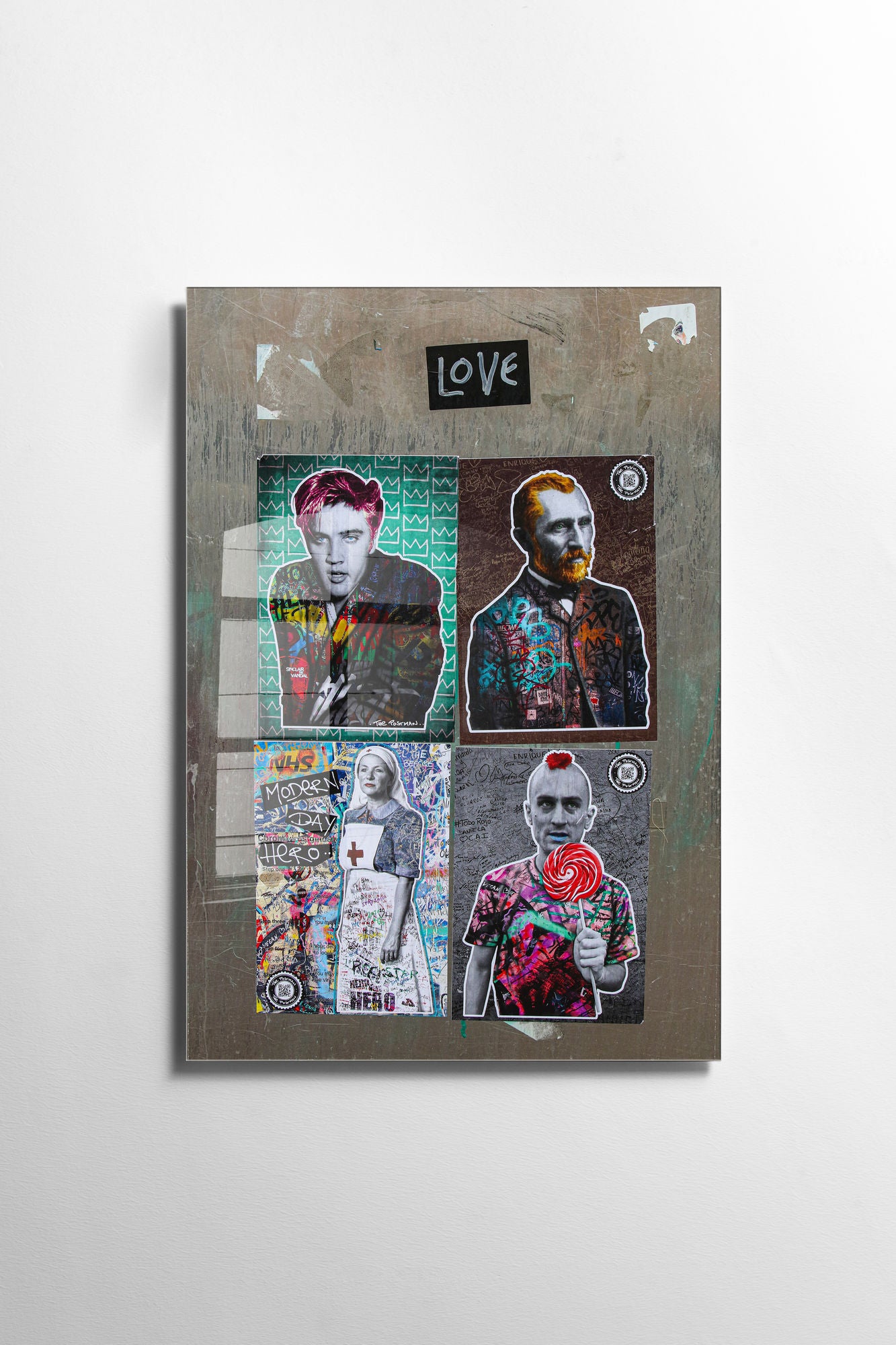 Quadro Decorativo em Vidro Temperado Multicolor 30x45cm - Arte Moderna para Decoração de Interiores