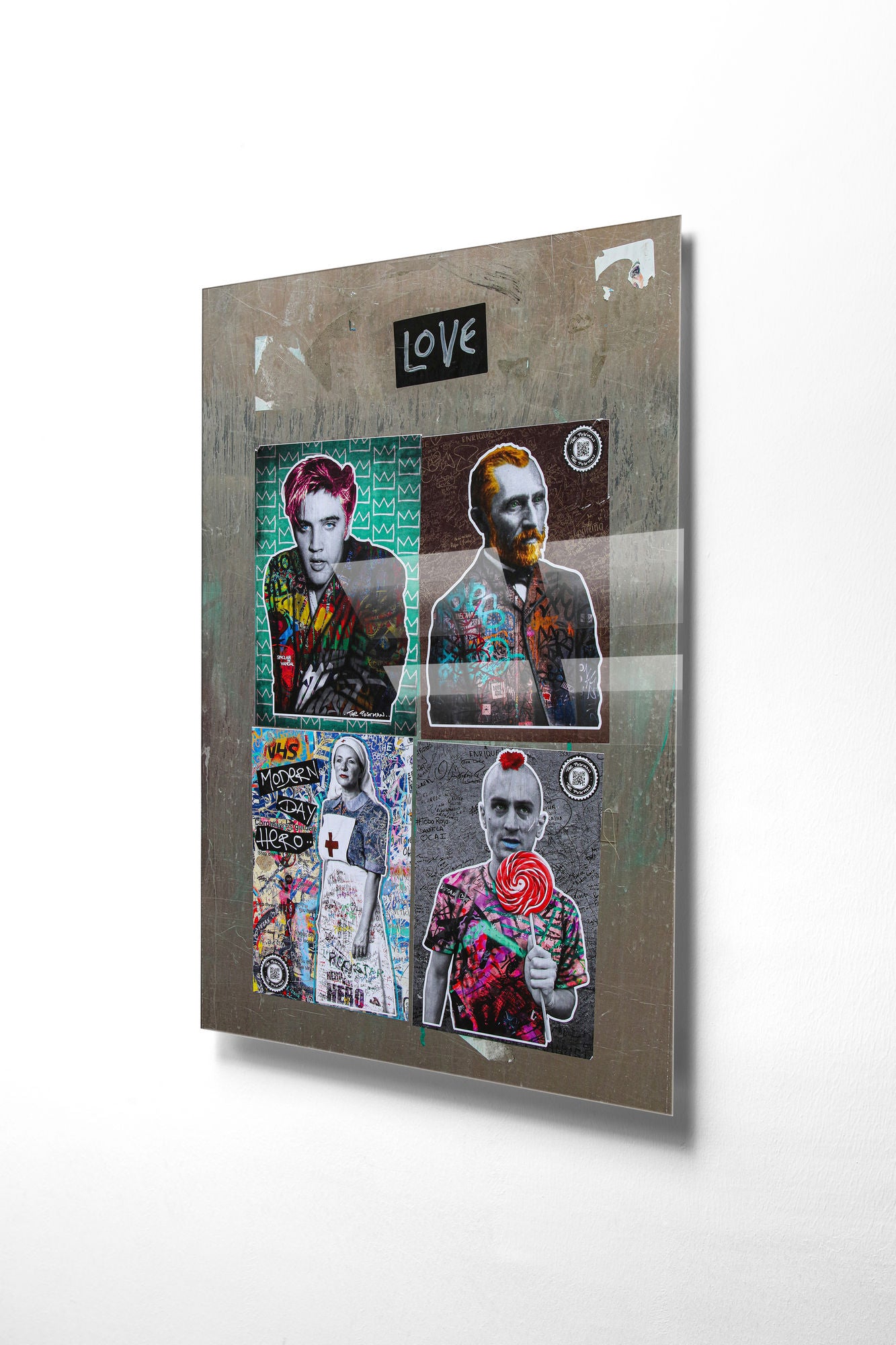 Quadro Decorativo em Vidro Temperado Multicolor 30x45cm - Arte Moderna para Decoração de Interiores