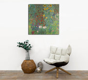 Pintura decorativa em tela com moldura – 45 x 45 cm – madeira – 100% tela