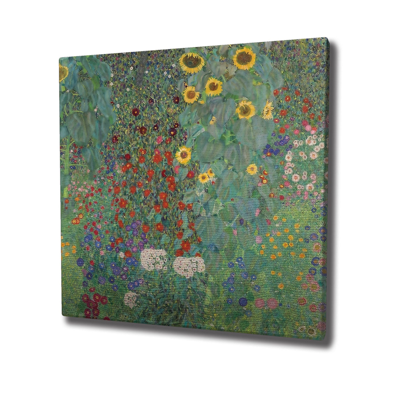 Pintura decorativa em tela com moldura – 45 x 45 cm – madeira – 100% tela