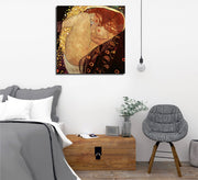 Pintura decorativa em tela com moldura – 45 x 45 cm – madeira – 100% tela